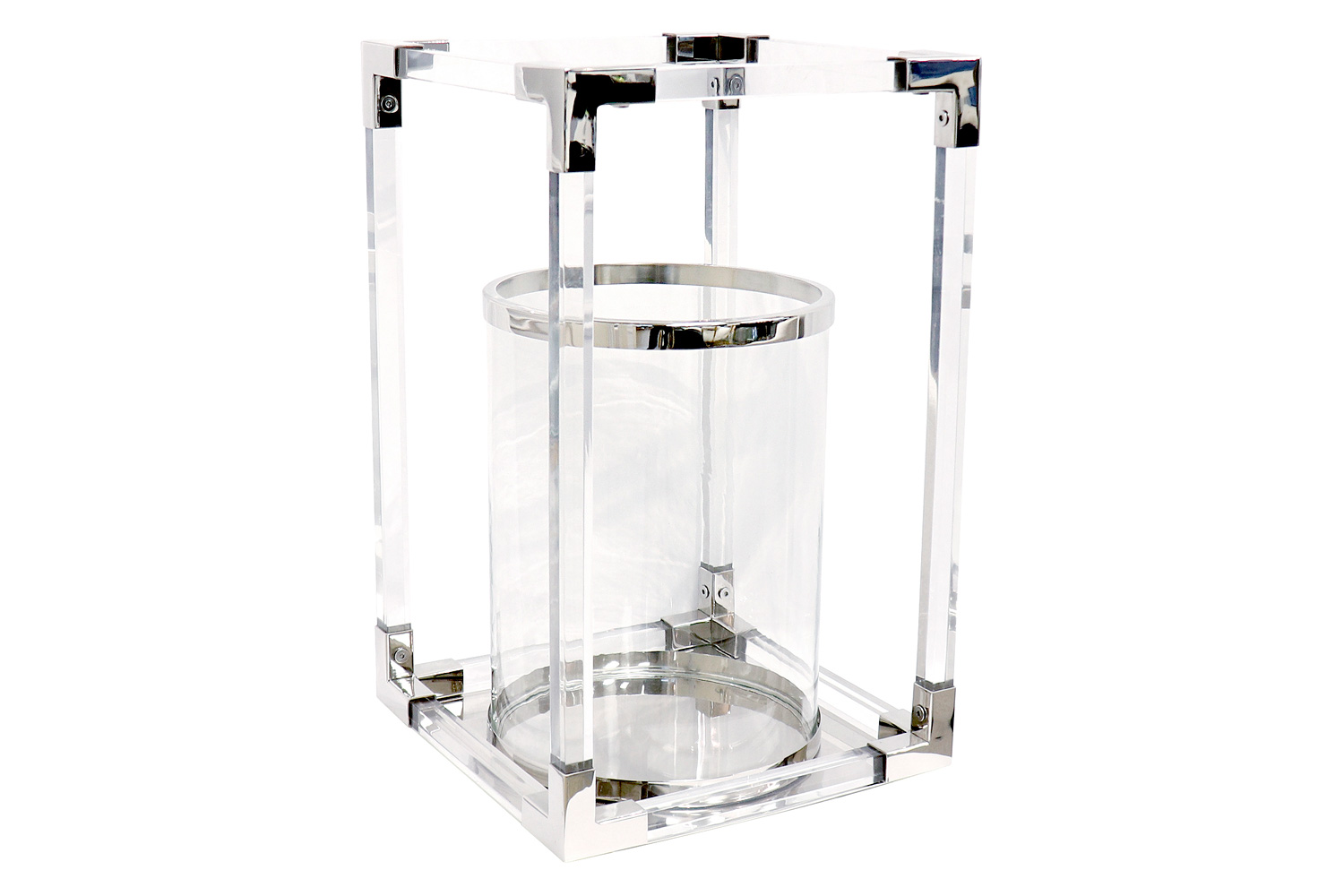 Pasargad - Soren Stainless Steel and Lucite Lantern