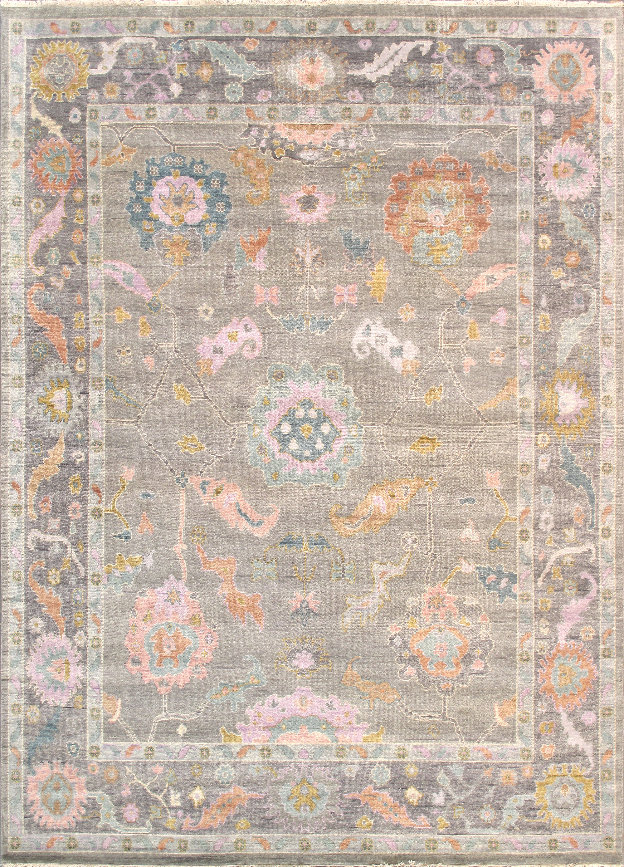 Pasargad - PSF-04 Oushak Collection Hand-Knotted Wool Area Rug