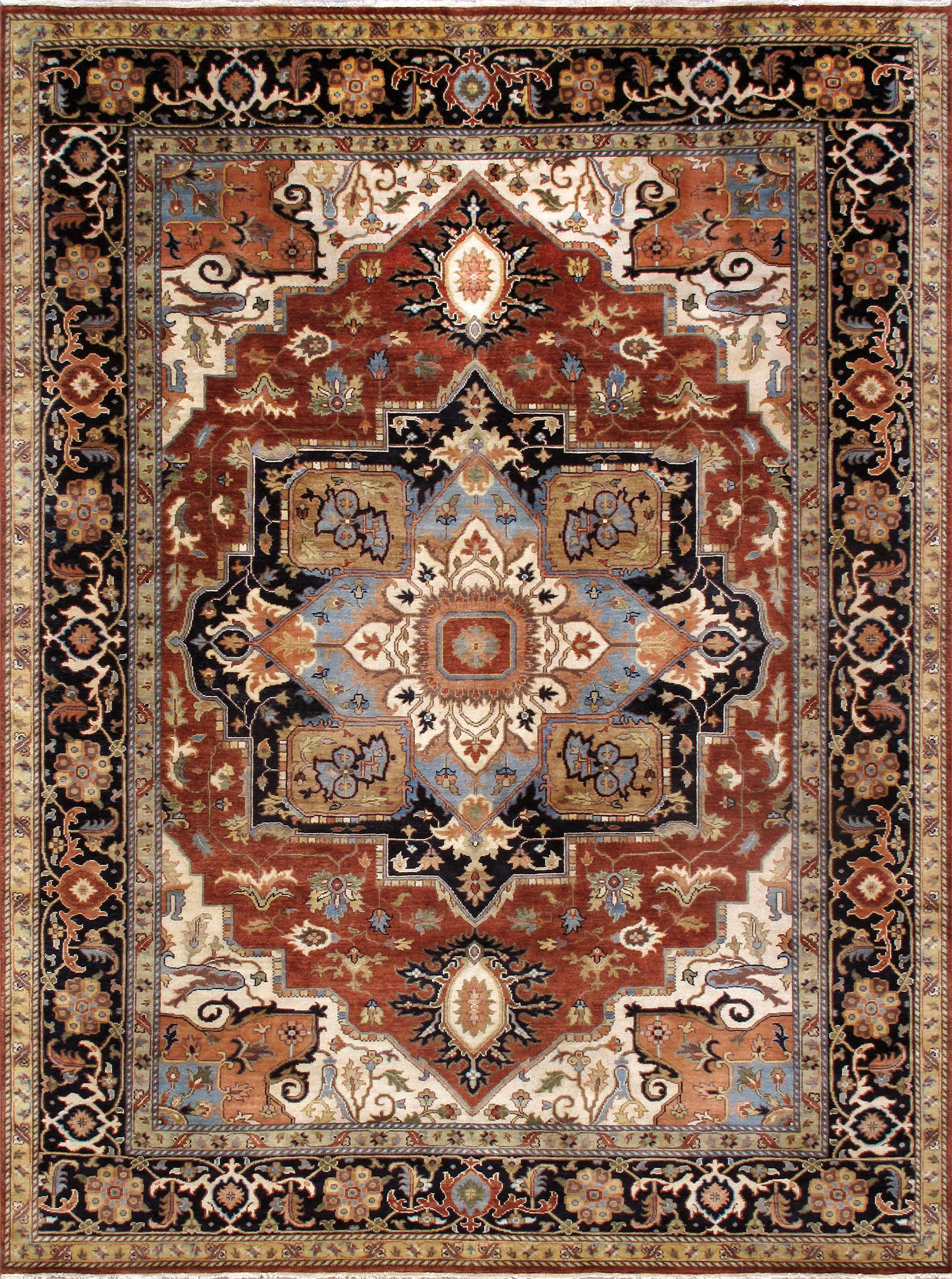 Pasargad - Serapi Collection Hand-Knotted Wool Area Rug