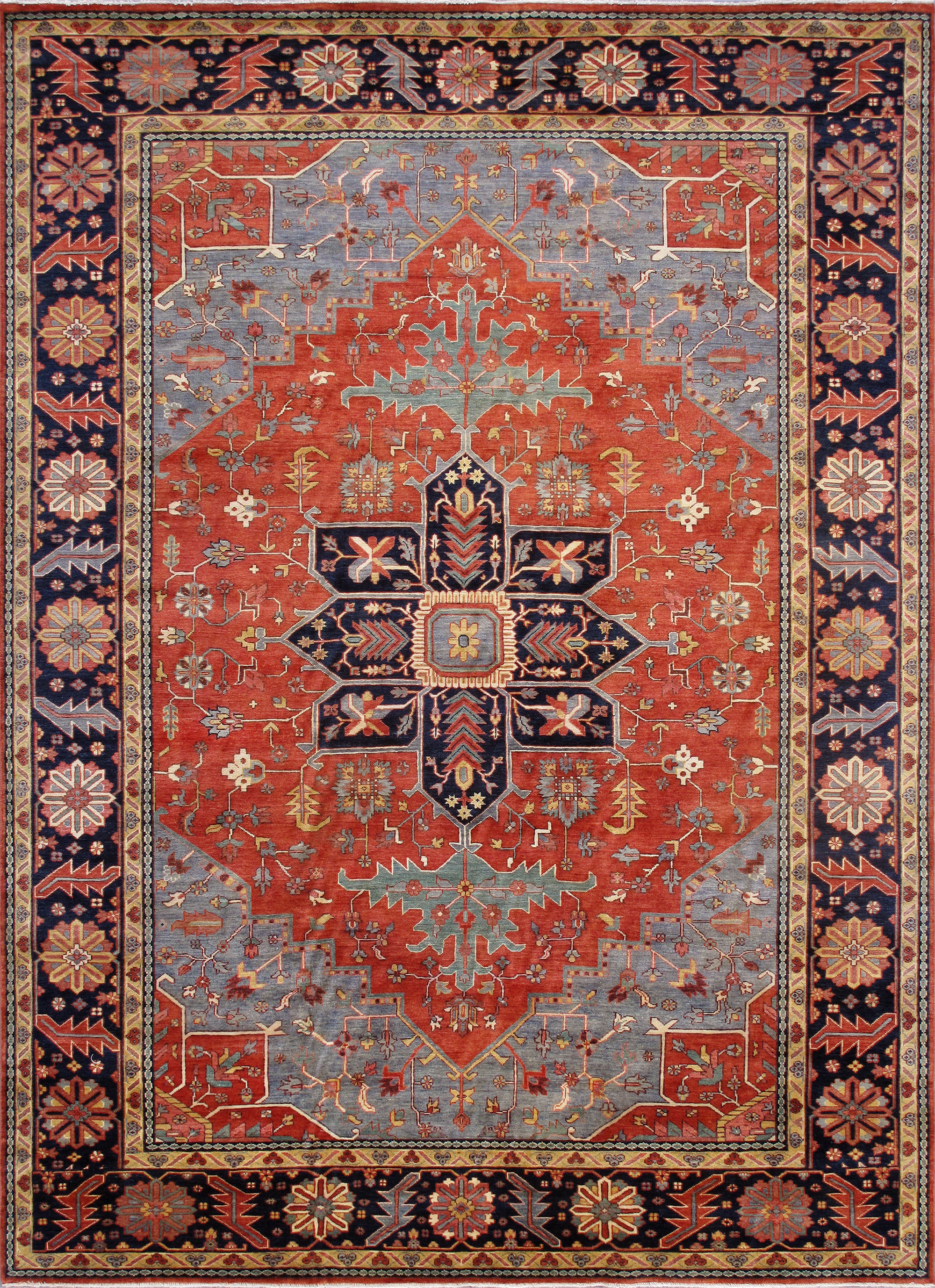 Pasargad - Serapi Collection Hand-Knotted Lamb's Wool Area Rug