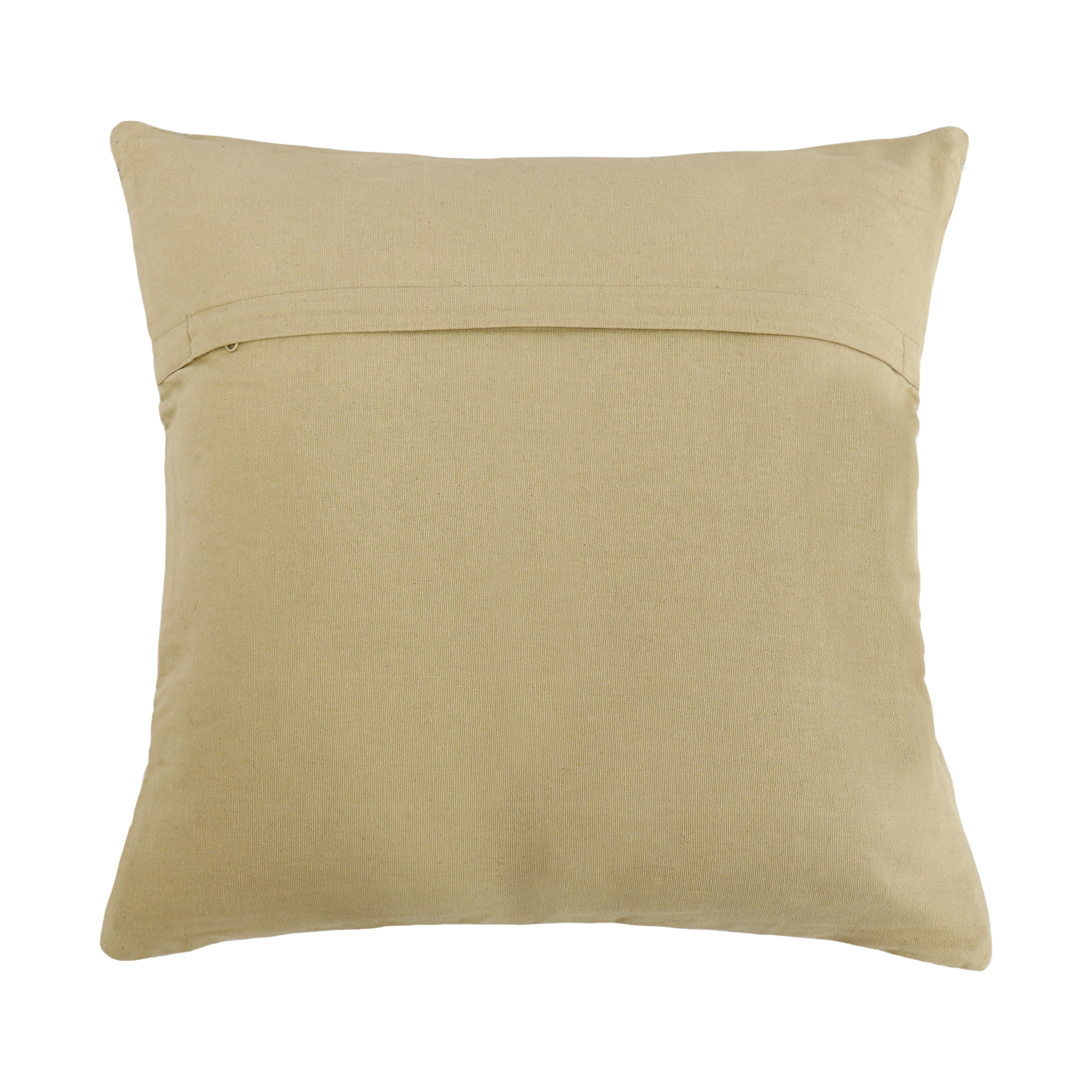 Pasargad - Galaxy Square Pillow in Ivory/Gray, Cowhide