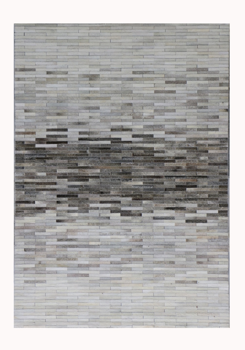 Pasargad Galaxy Collection Hand-stitched Cowhide Area Rug - Silver, 120" x 168" (ptx-1960 10x14)