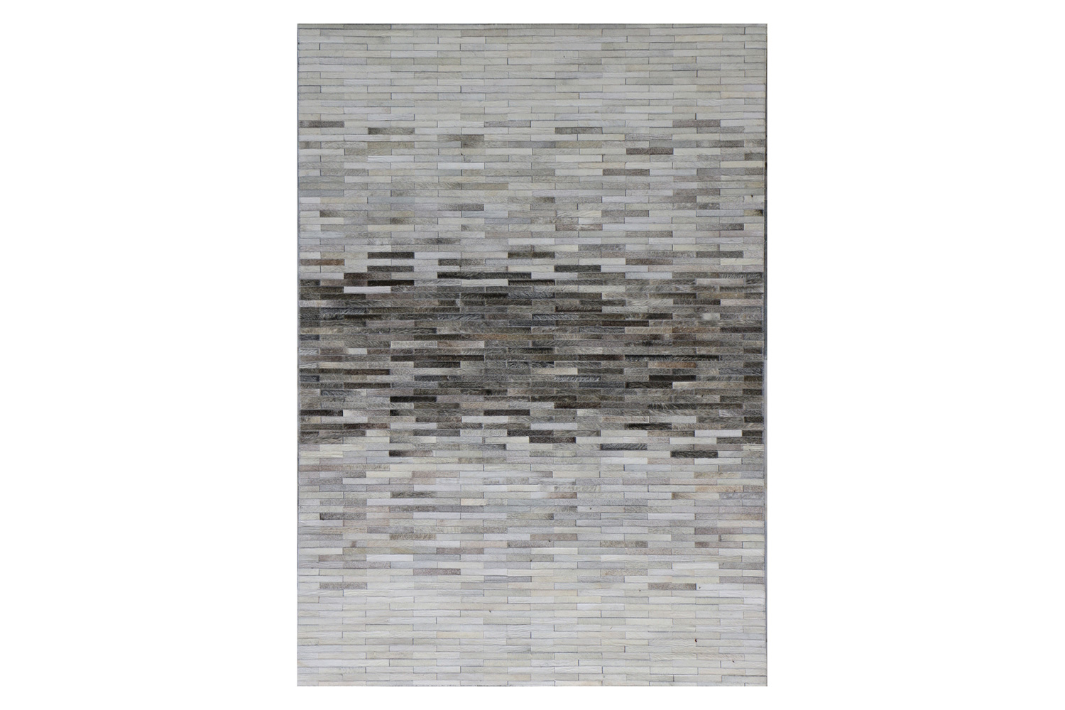 Pasargad Galaxy Hand-Loomed Silver Cowhide Area Rug (PTX-1960 5X8) - 60'' x 96''