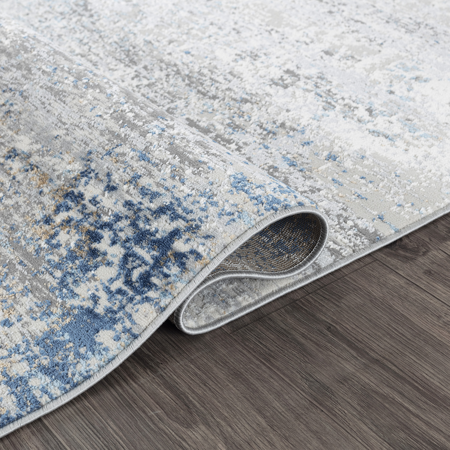 Pasargad Stella Collection Power-Loomed Polypropylene/Polyester Area Rug - L. Gray/Beige, 114" x 162" (pvha-41 10x14)