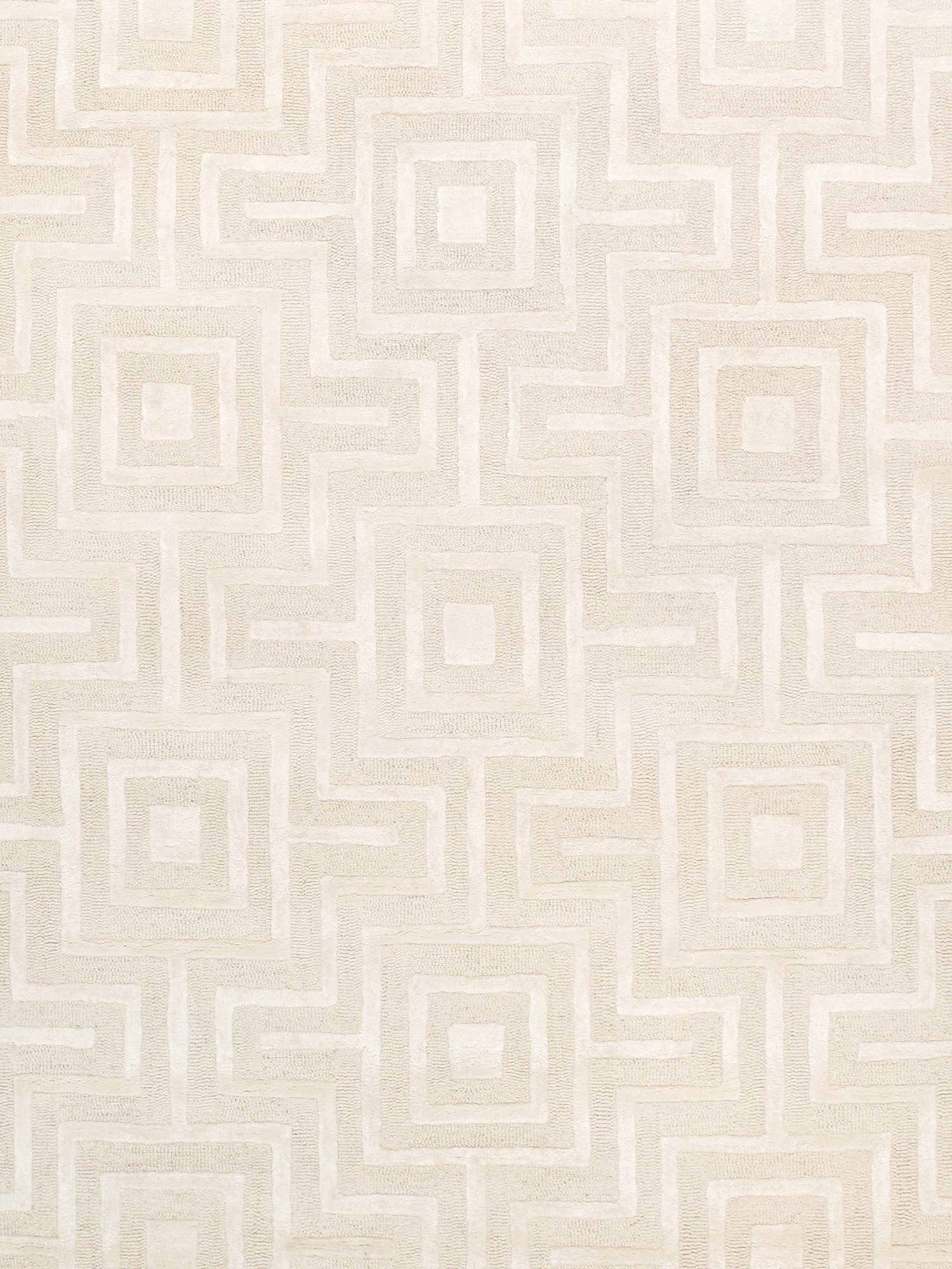 Pasargad - Edgy Collection Hand-Tufted Ivory BSilk and Wool Area Rug PVNY-24