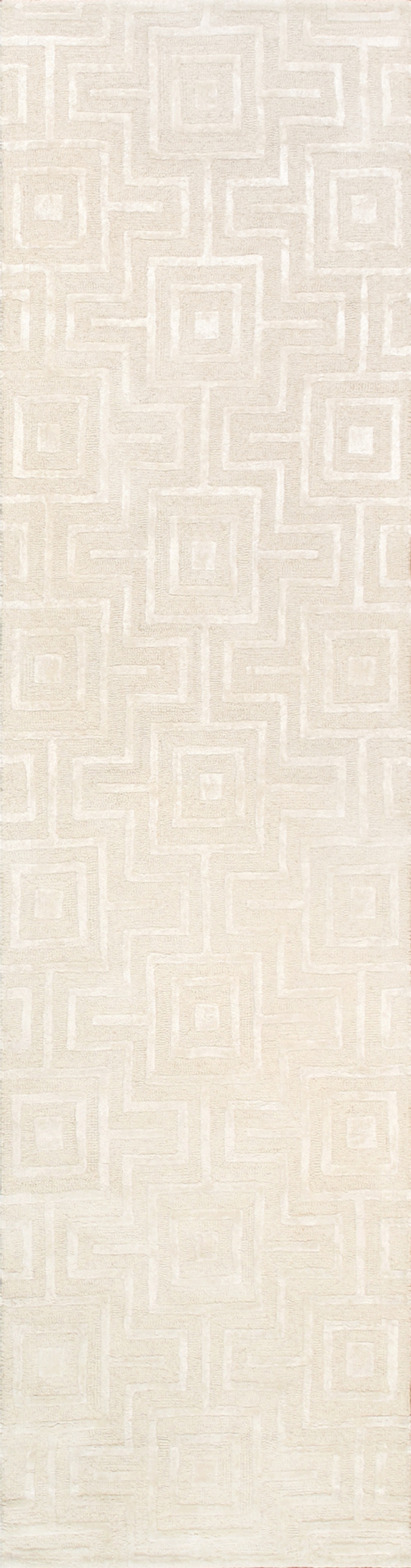 Pasargad - Edgy Collection Hand-Tufted Ivory BSilk and Wool Area Rug PVNY-24