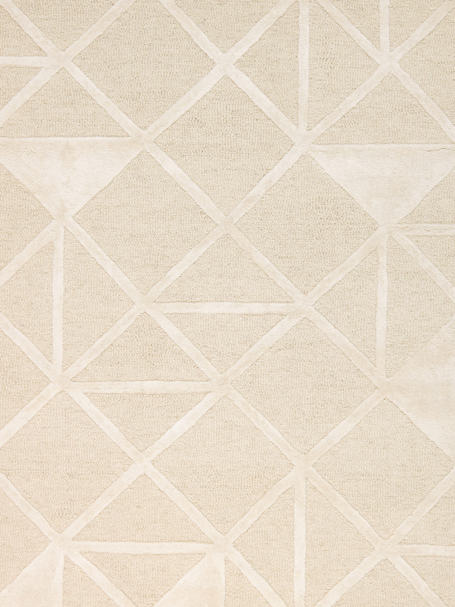 Pasargad Edgy Collection Hand-Tufted Bamboo Silk/Wool Area Rug - Ivory, 117" x 165" (pvny-25 10x14)