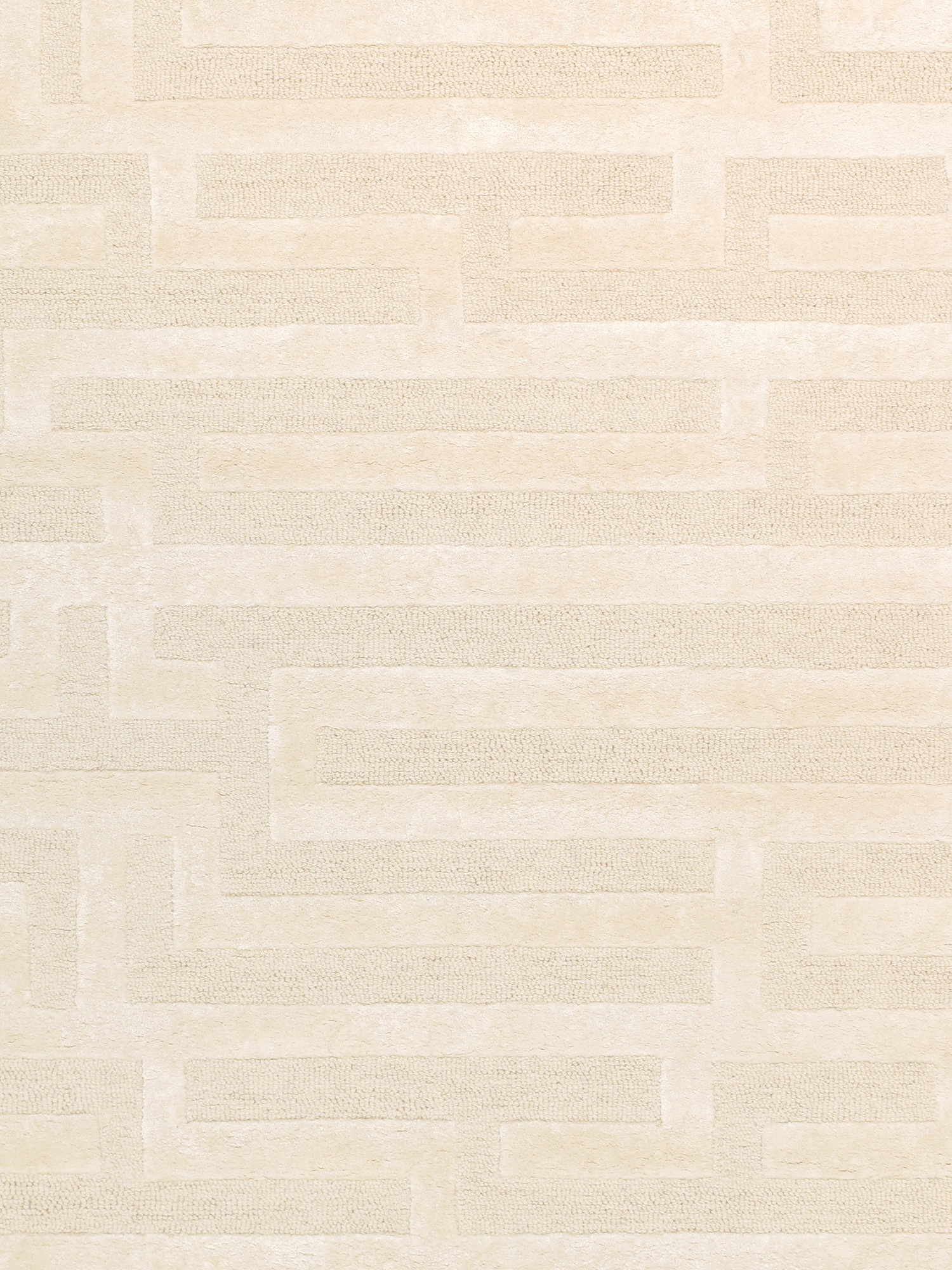 Pasargad - Edgy Collection Hand-Tufted Bamboo Silk/Wool Area Rug in Ivory, 117" x 165" (pvny-27 10x14)