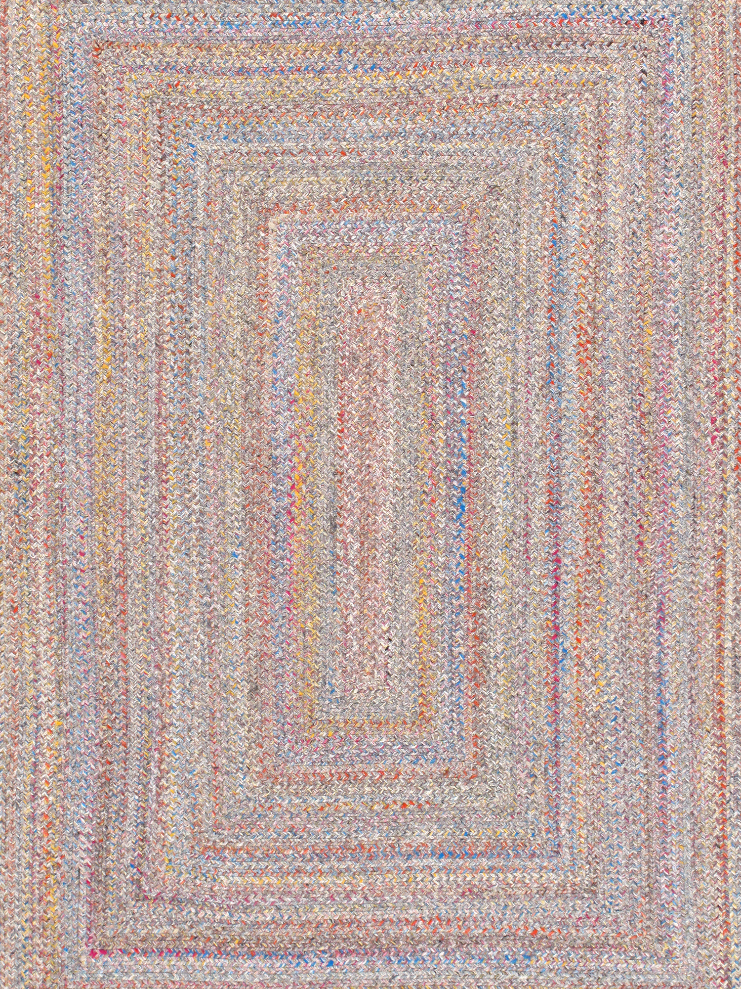 Pasargad Lagos Collection Hand Braided Poly Fabric Area Rug - Multi, 120" x 168" (py-01 10x14)