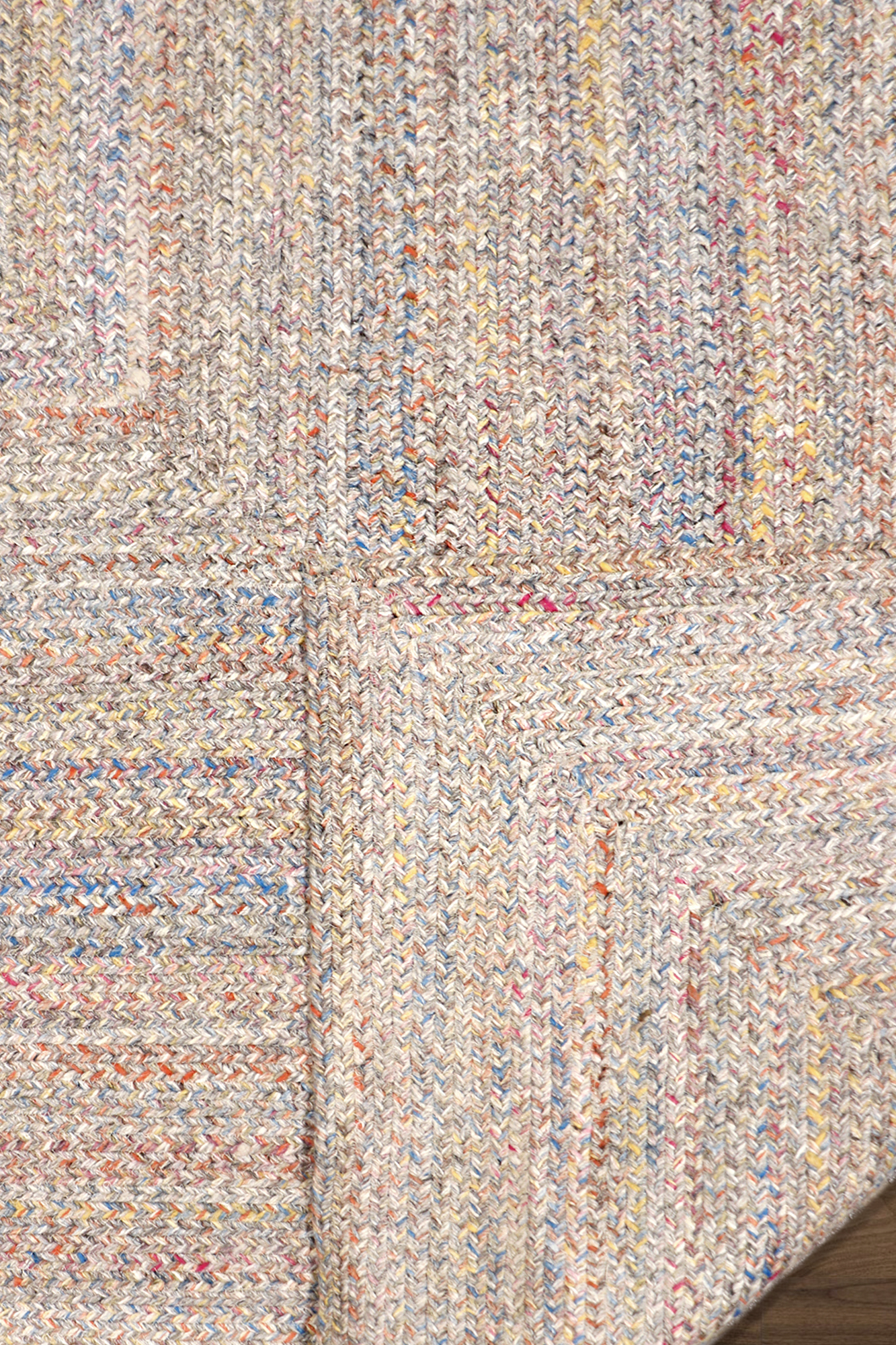 Pasargad Lagos Collection Hand Braided Poly Fabric Area Rug - Multi, 120" x 168" (py-01 10x14)