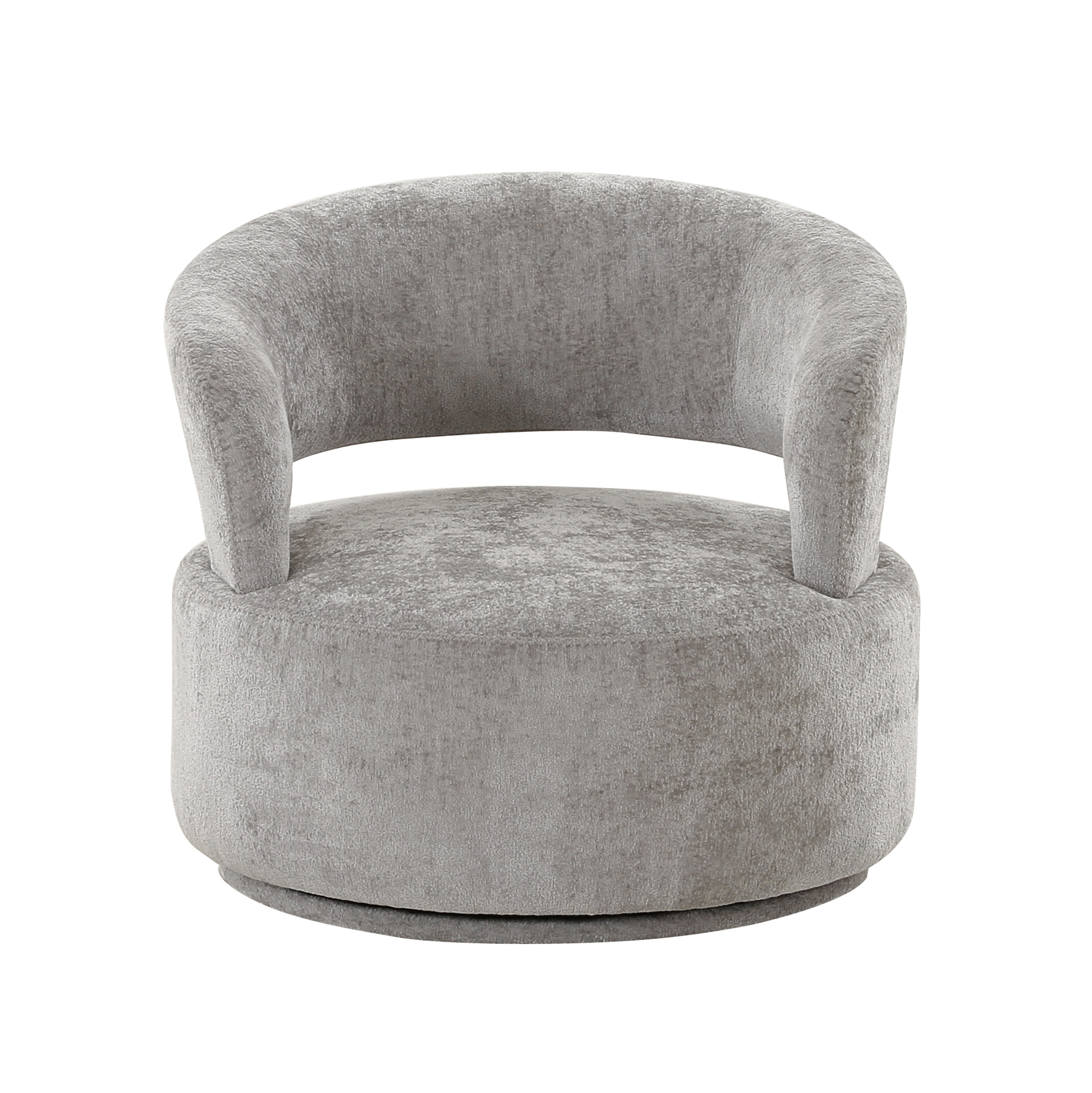 Pasargad - Piagia Upholstered Swivel Base Barrel Chair