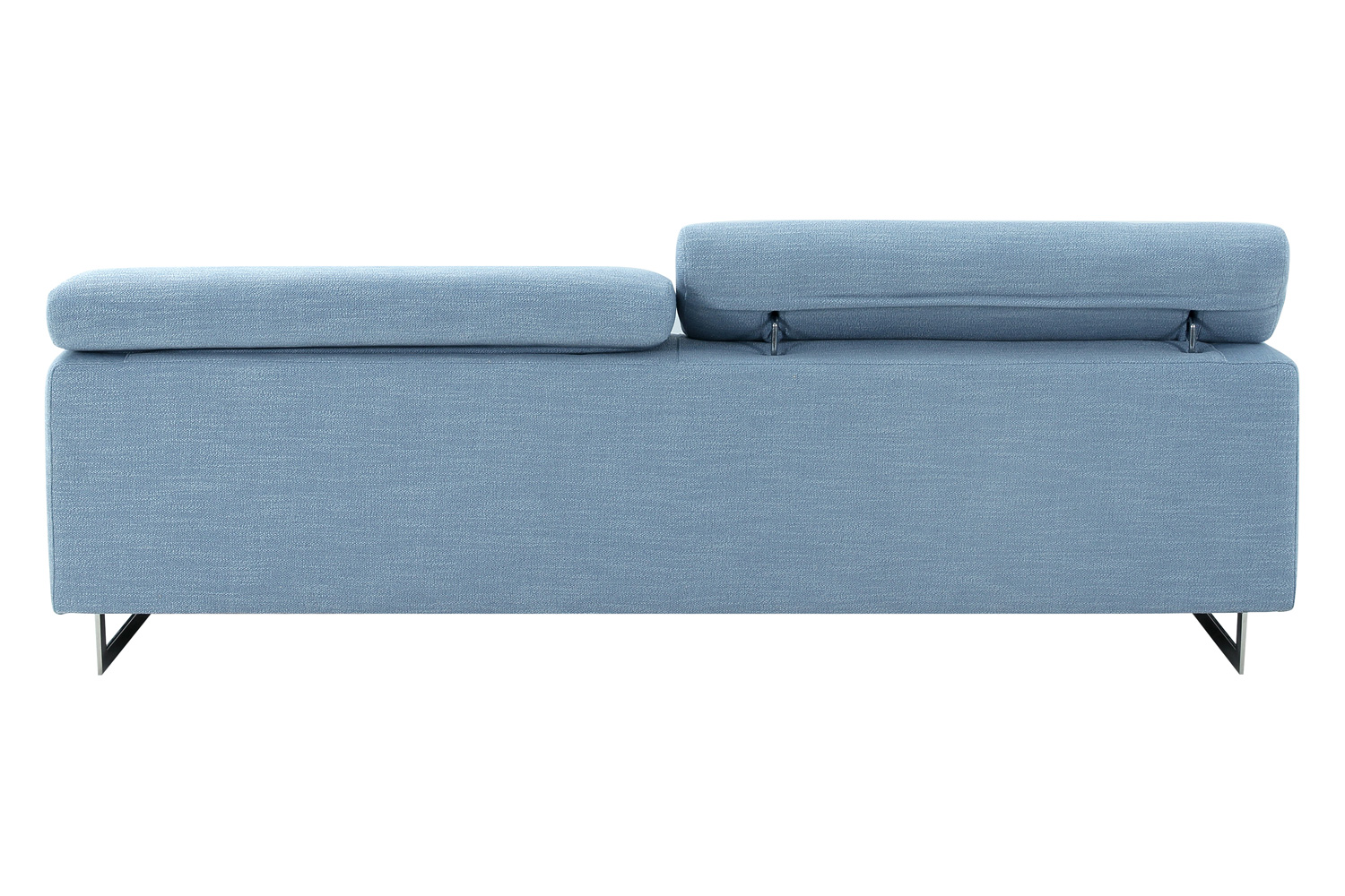 Pasargad - Serena Modern Blue Sofa with Silver Leg