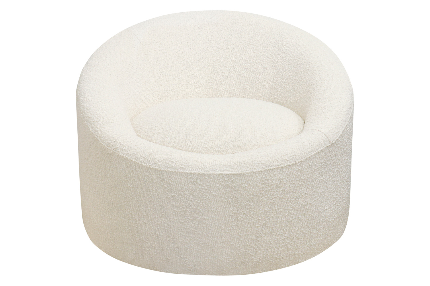 Pasargad™ Sienna Collection Modern Swivel Chair - White