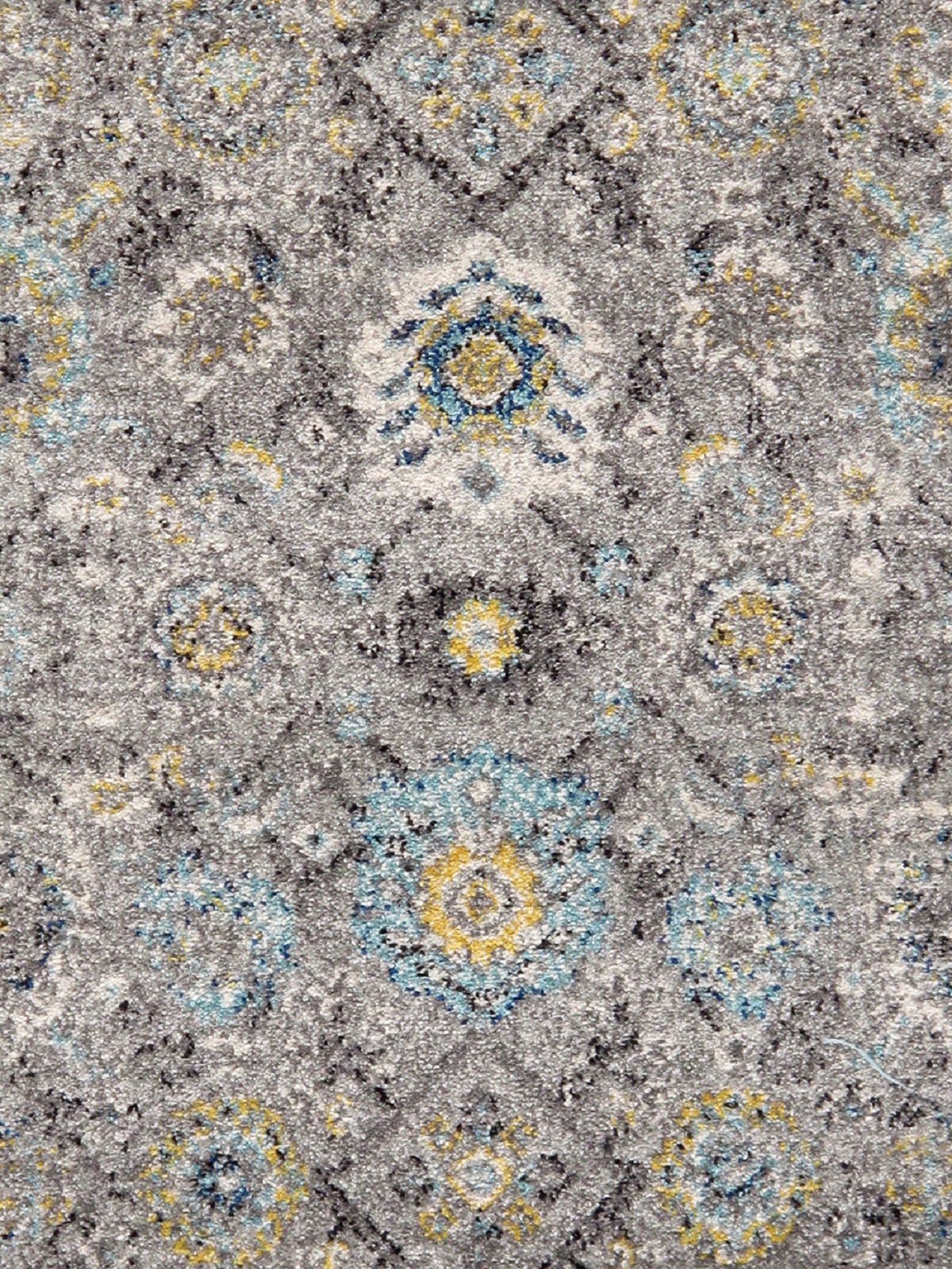 Pasargad Chelsea Collection Power-Loomed Polypropylene/Polyester Area Rug - Silver, 32" x 120" (rc-5586ss 2.08x10)