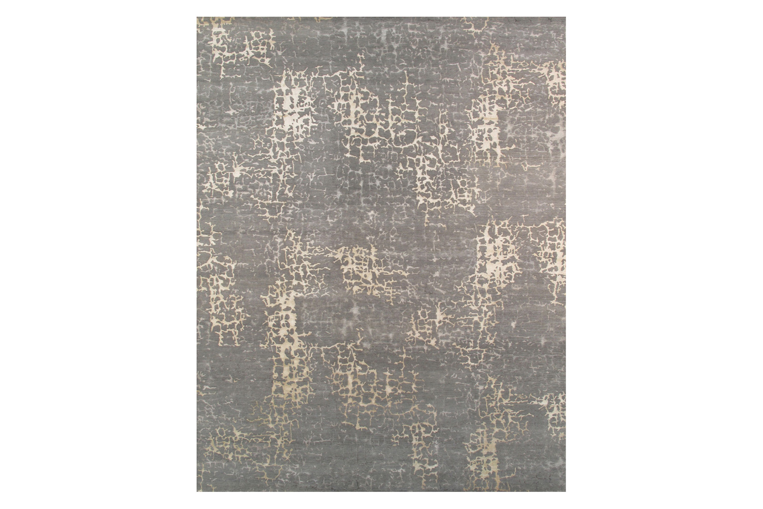 Pasargad - Modern Collection Hand-Knotted Gray Silk and Wool Area Rug REF-2B