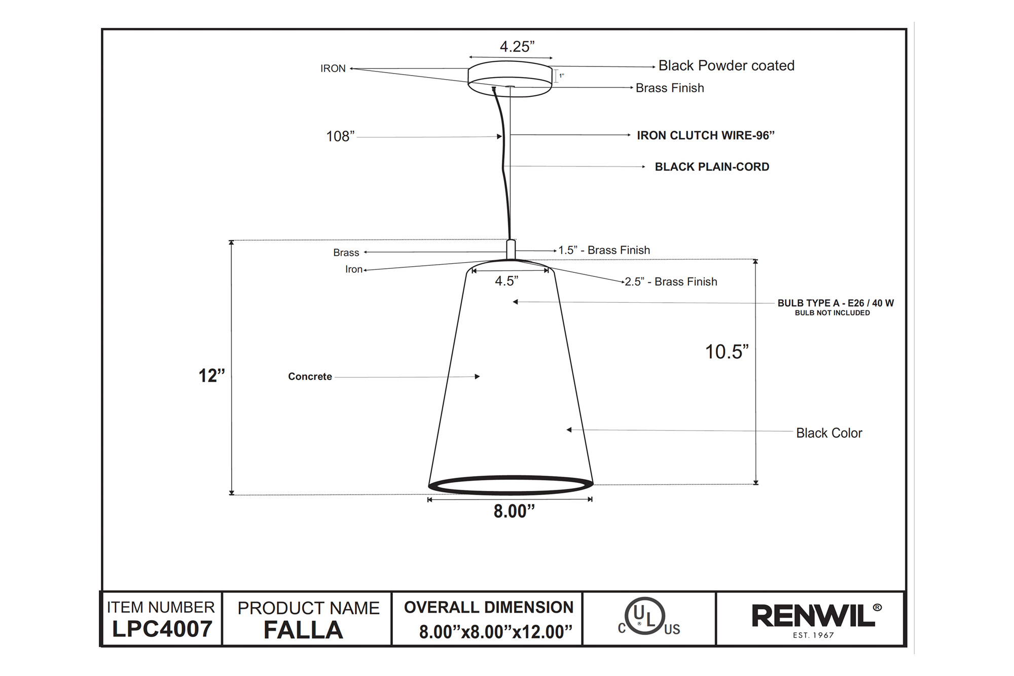 Renwil™ - Falla Pendant Lighting