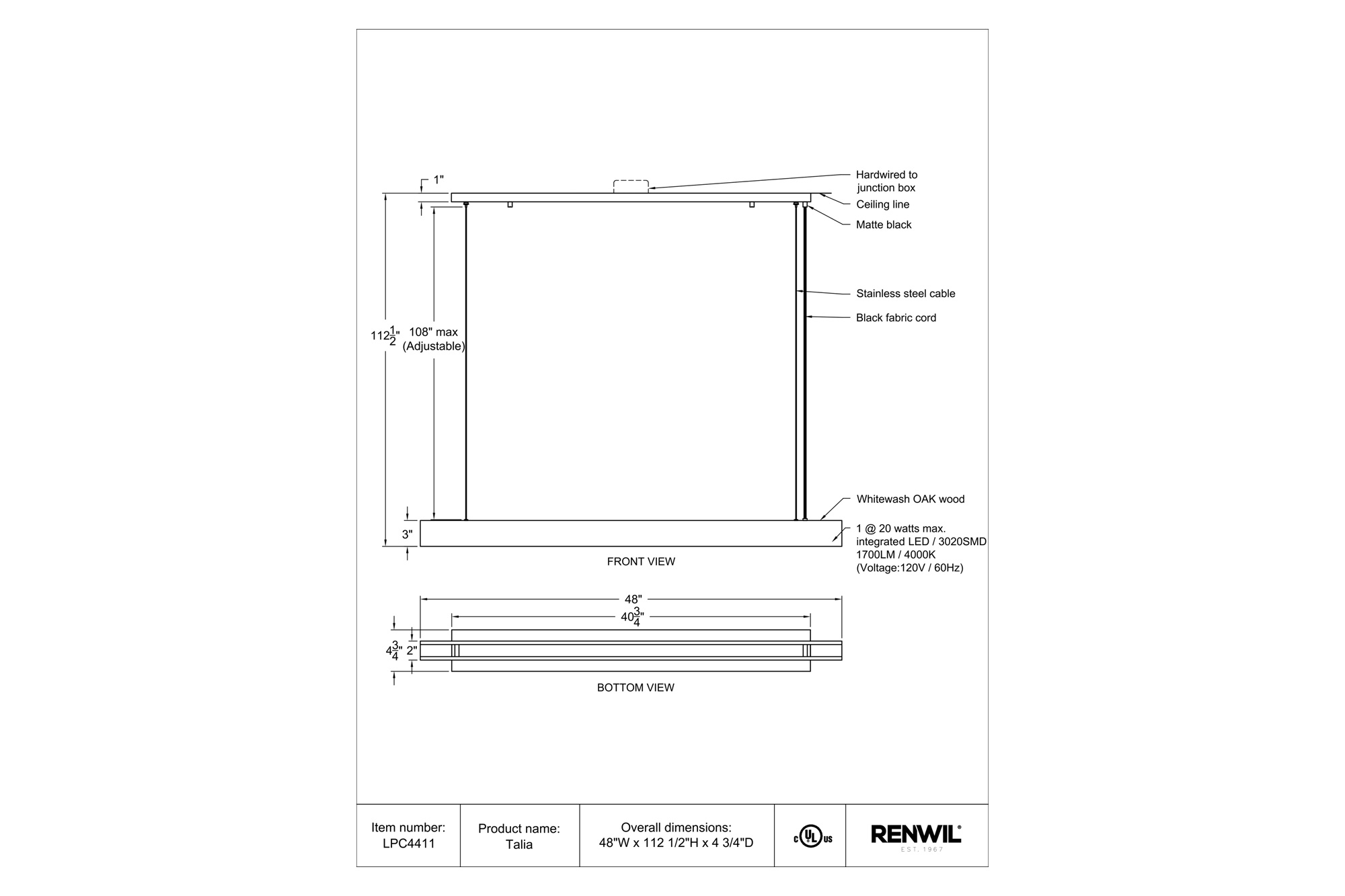 Renwil™ - Talia Pendant Lighting