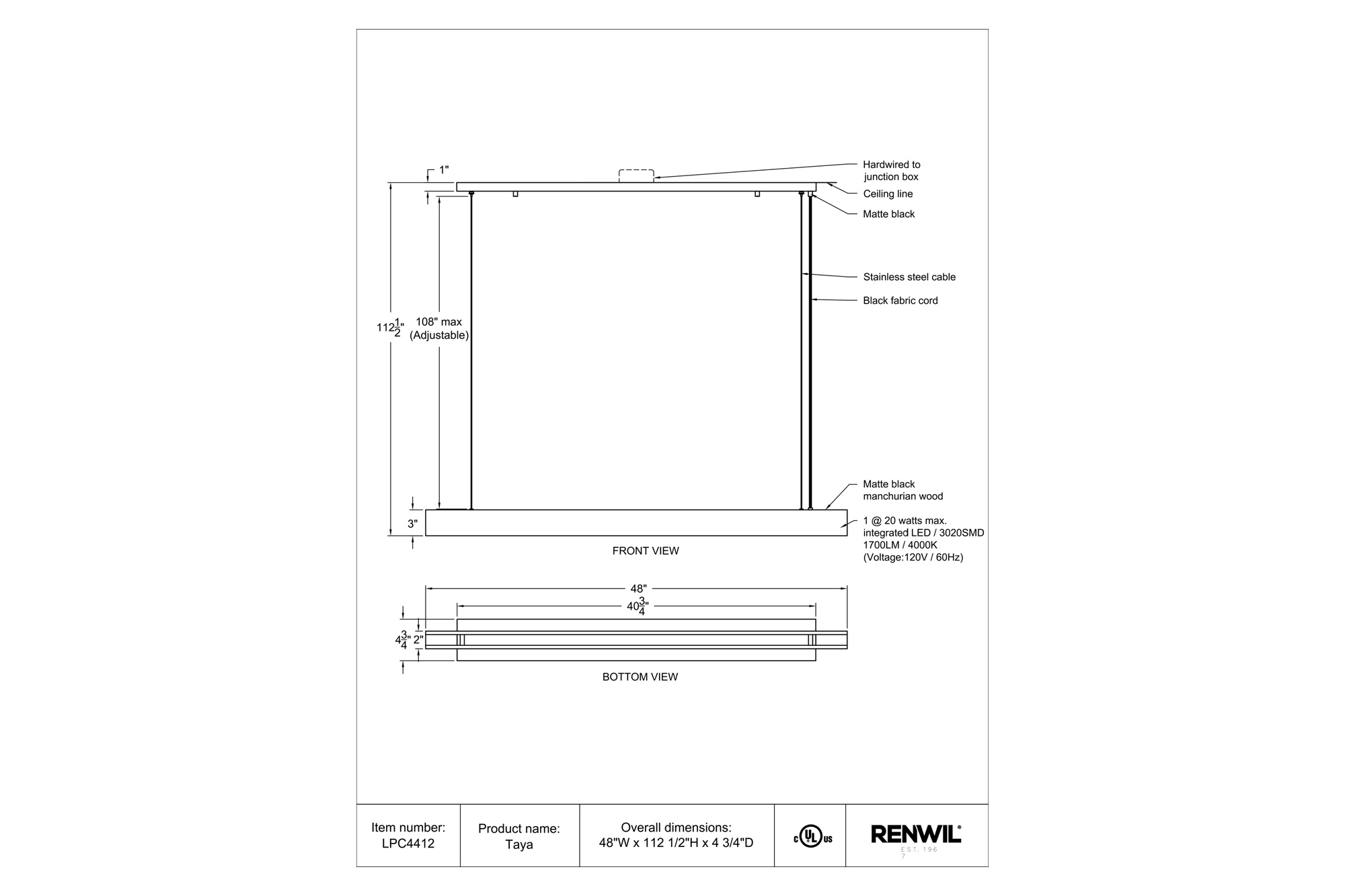 Renwil™ - Taya Pendant Lighting