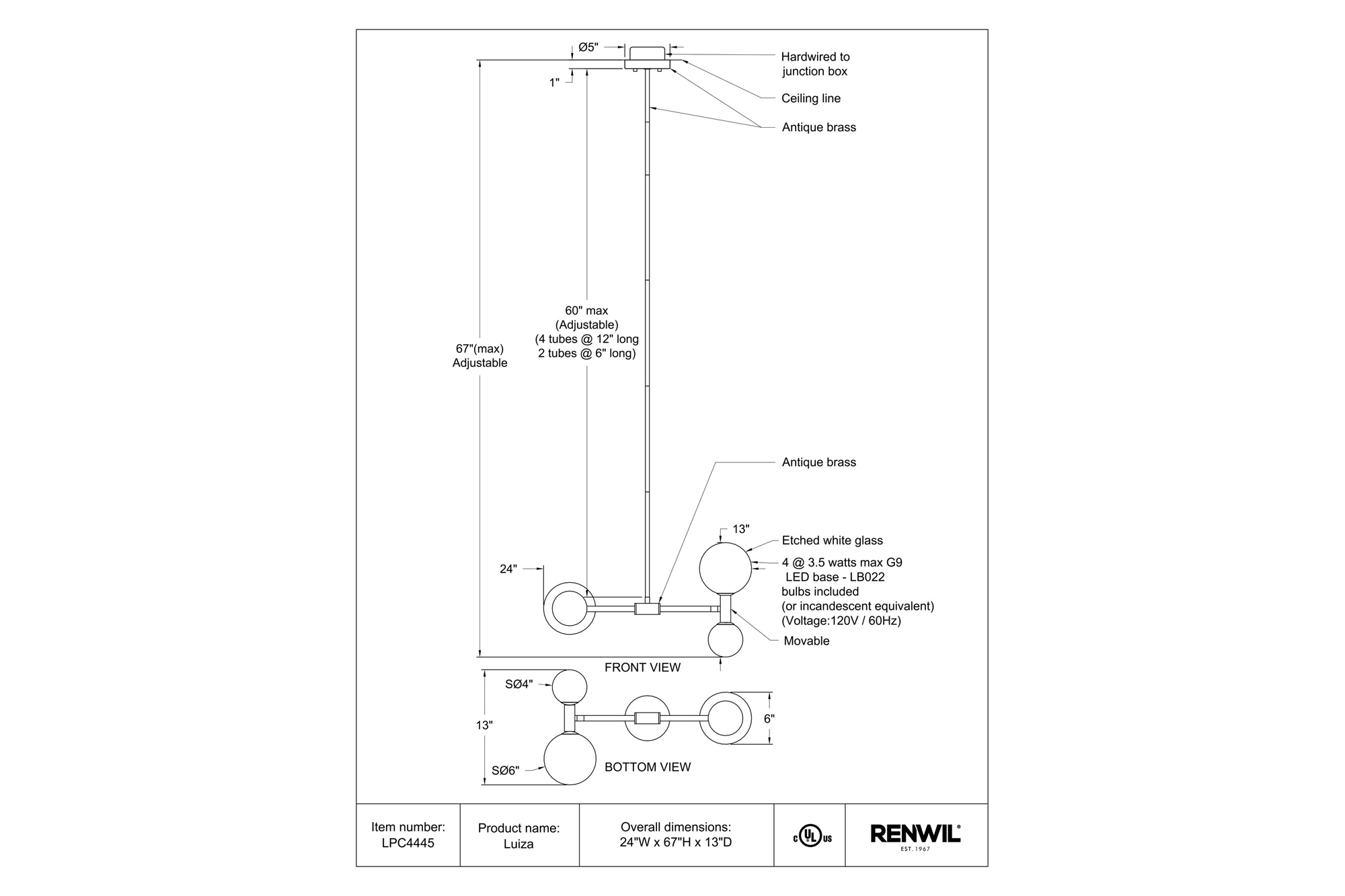 Renwil™ - Luiza Pendant Lighting