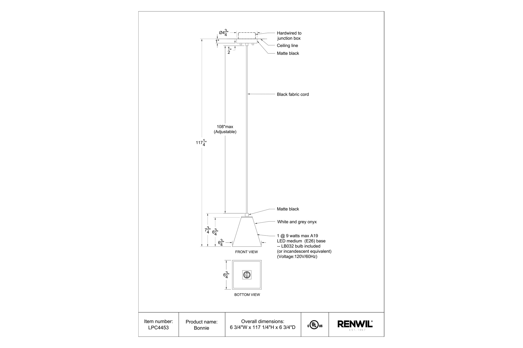 Renwil™ - Bonnie Pendant Lighting