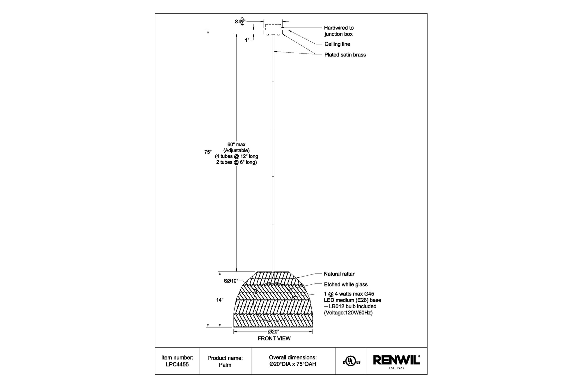 Renwil™ - Palm Pendant Lighting