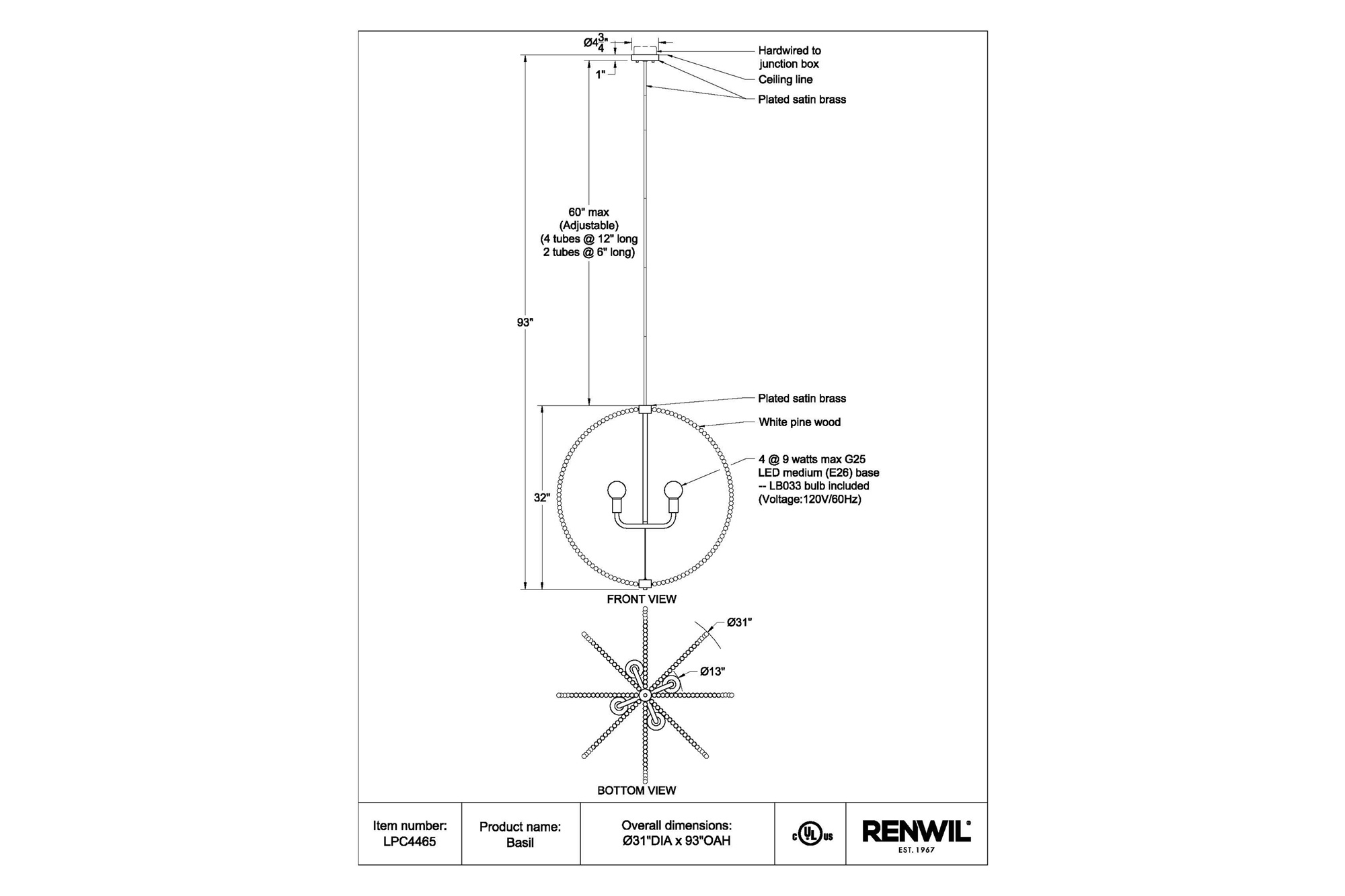 Renwil™ - Basil Pendant Lighting