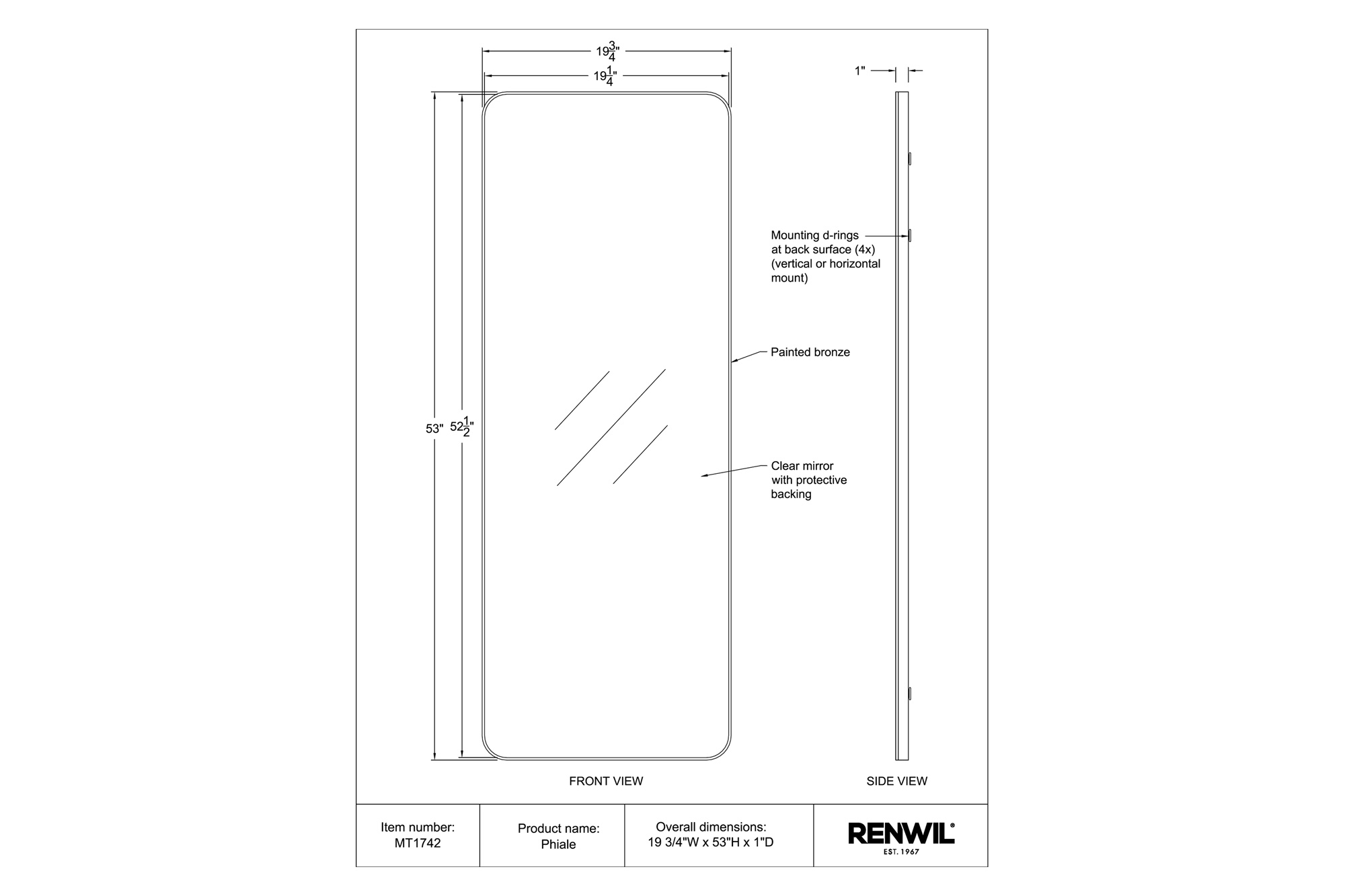 Renwil™ - Phiale Wall Mirror