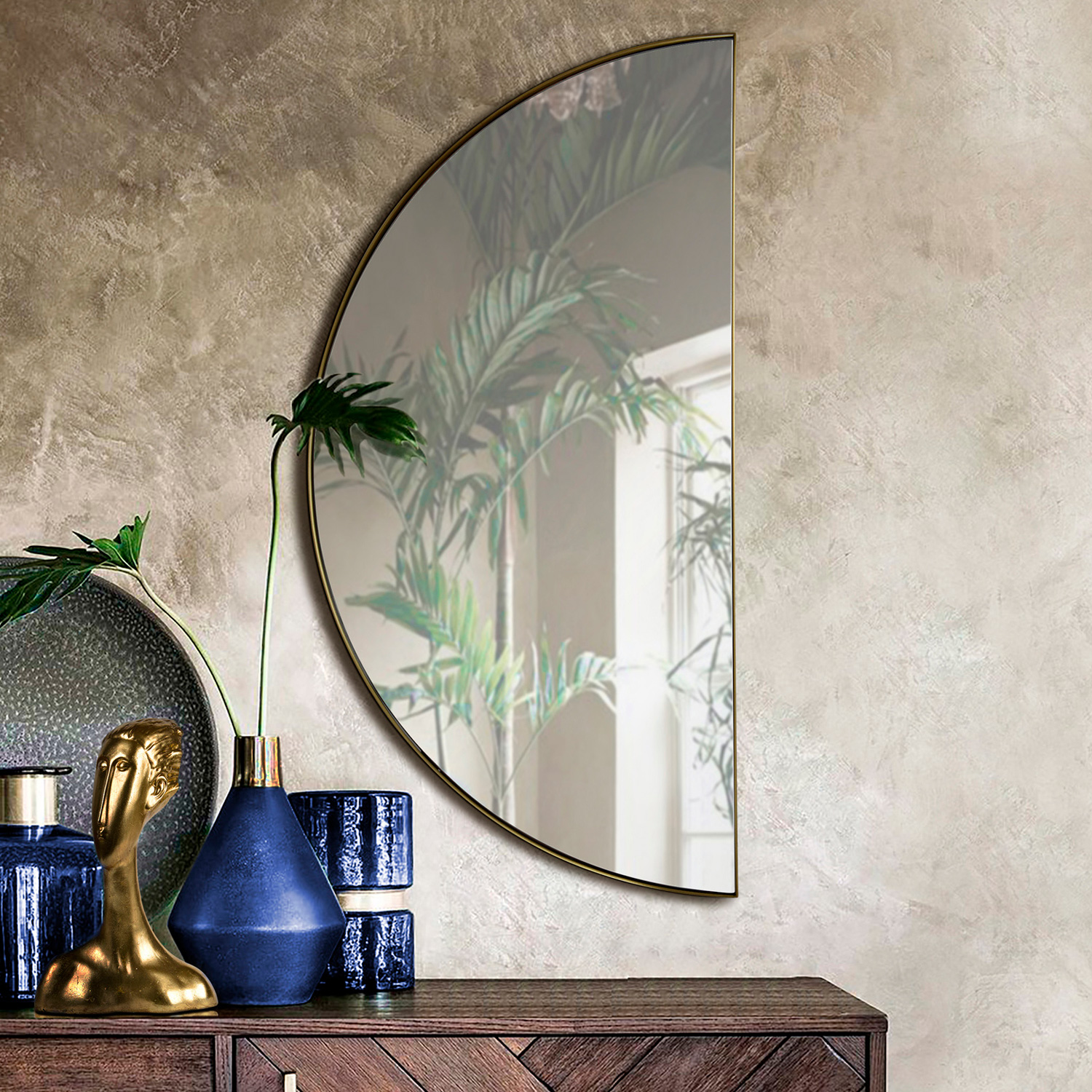 Renwil™ - Halfmoon Wall Mirror