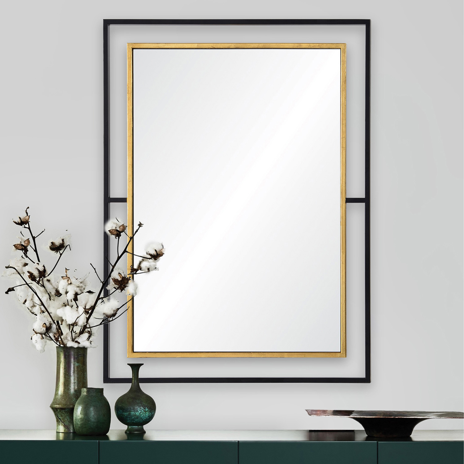 Renwil™ - Gray Wall Mirror