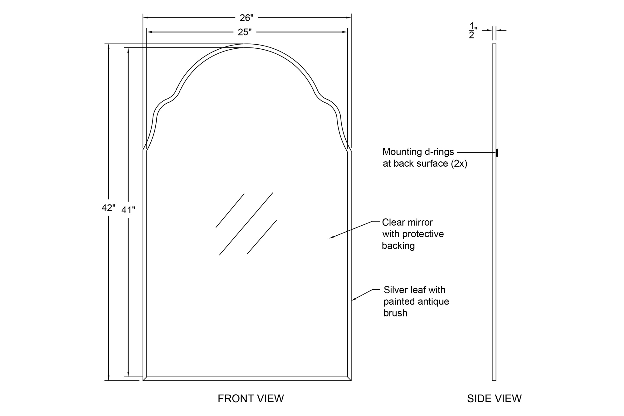 Renwil™ - Natasha Wall Mirror