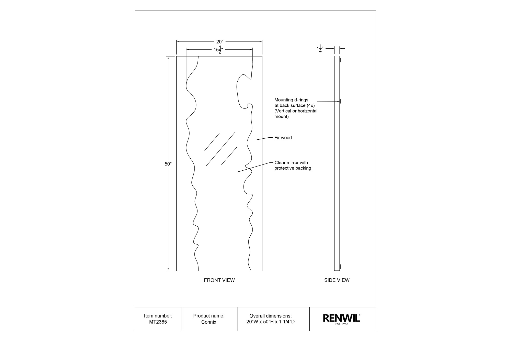 Renwil - Connix Wall Mirror