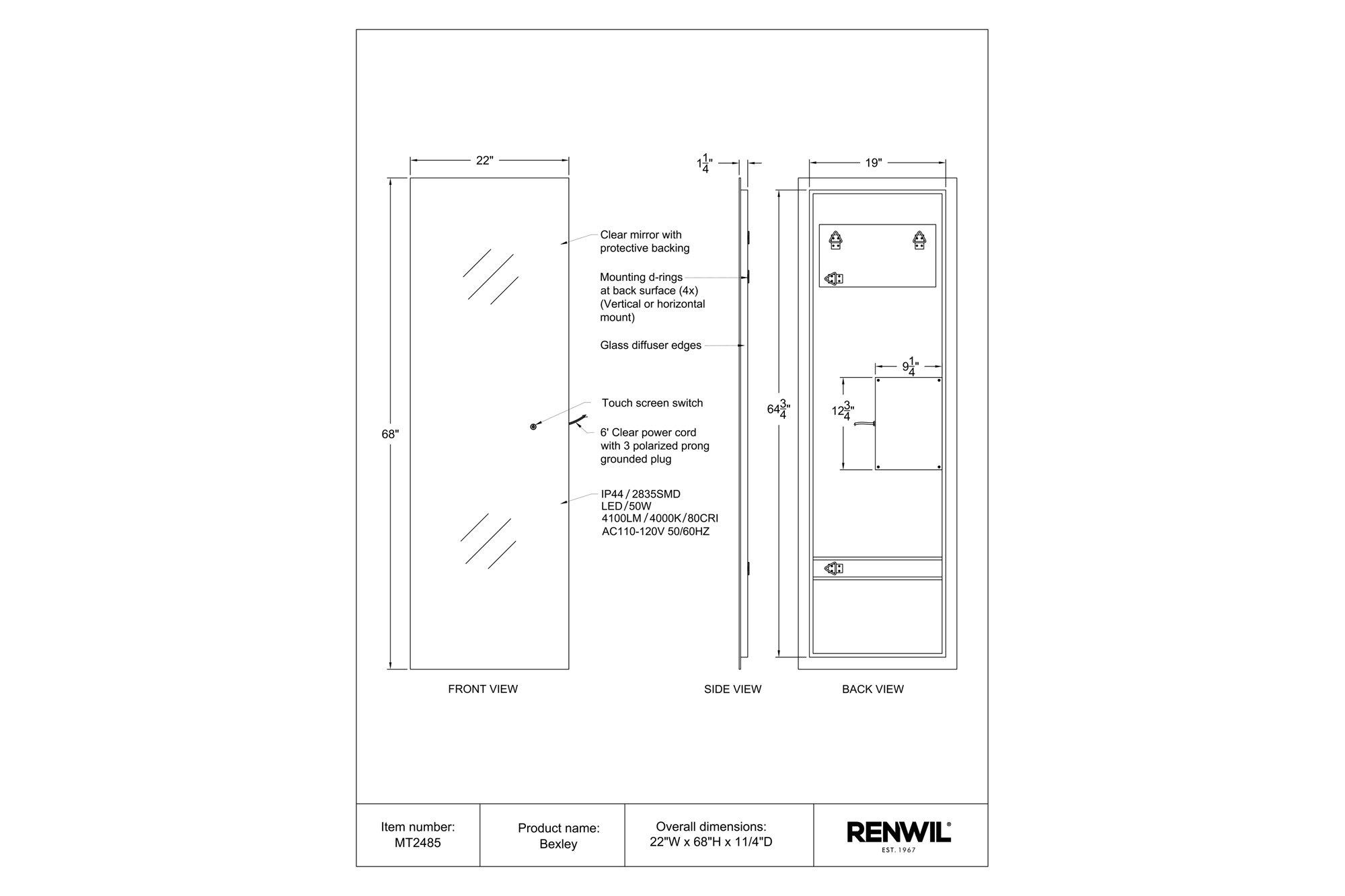 Renwil™ - Bexley Wall Mirror