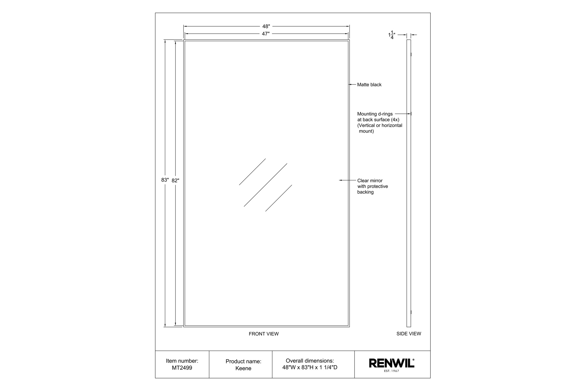 Renwil Keene Wall Mirror