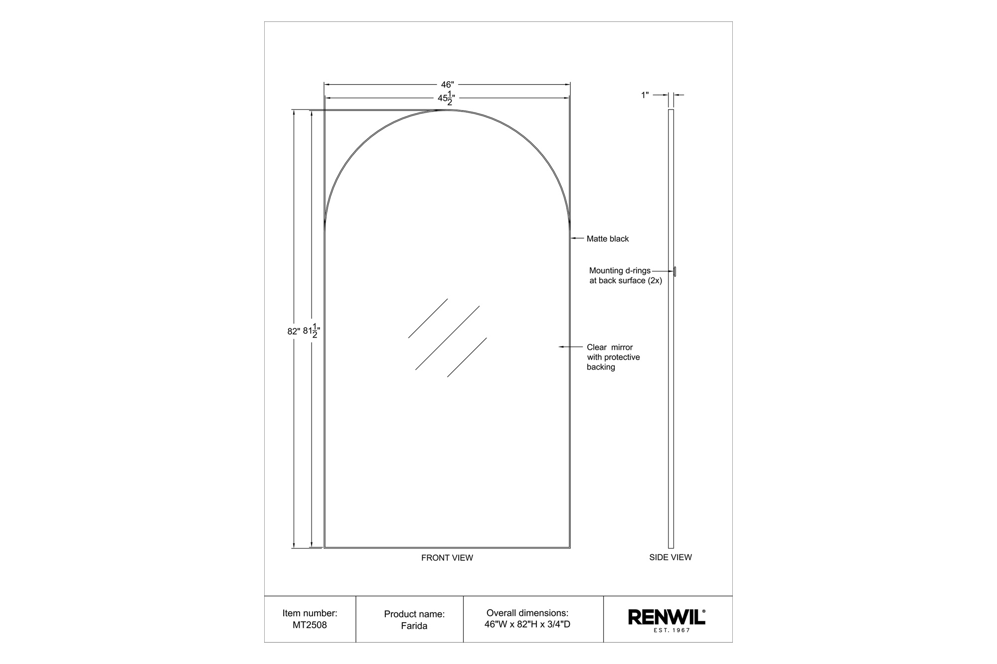 Renwil™ - Farida Wall Mirror