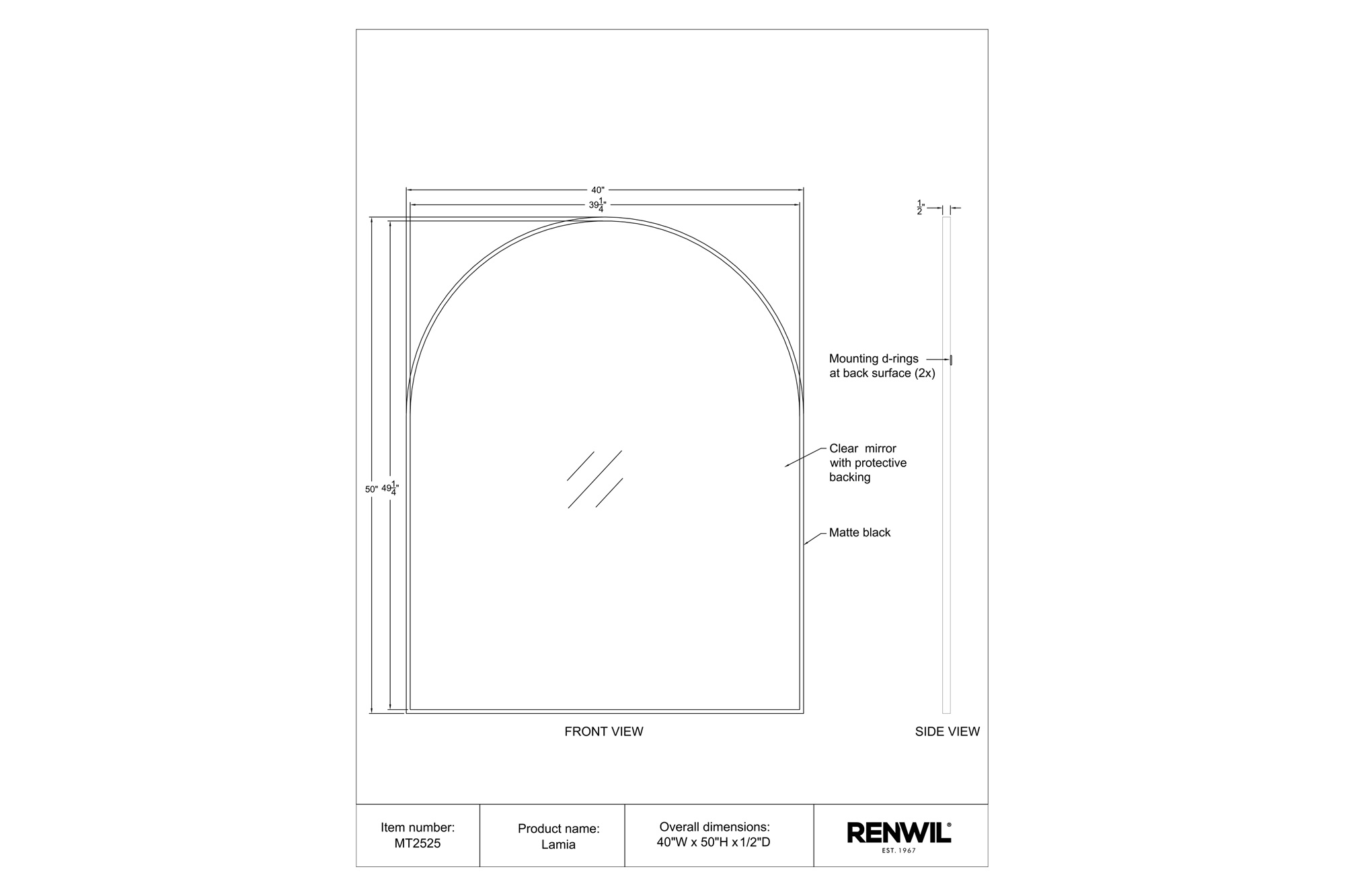 Renwil™ - Lamia Wall Mirror