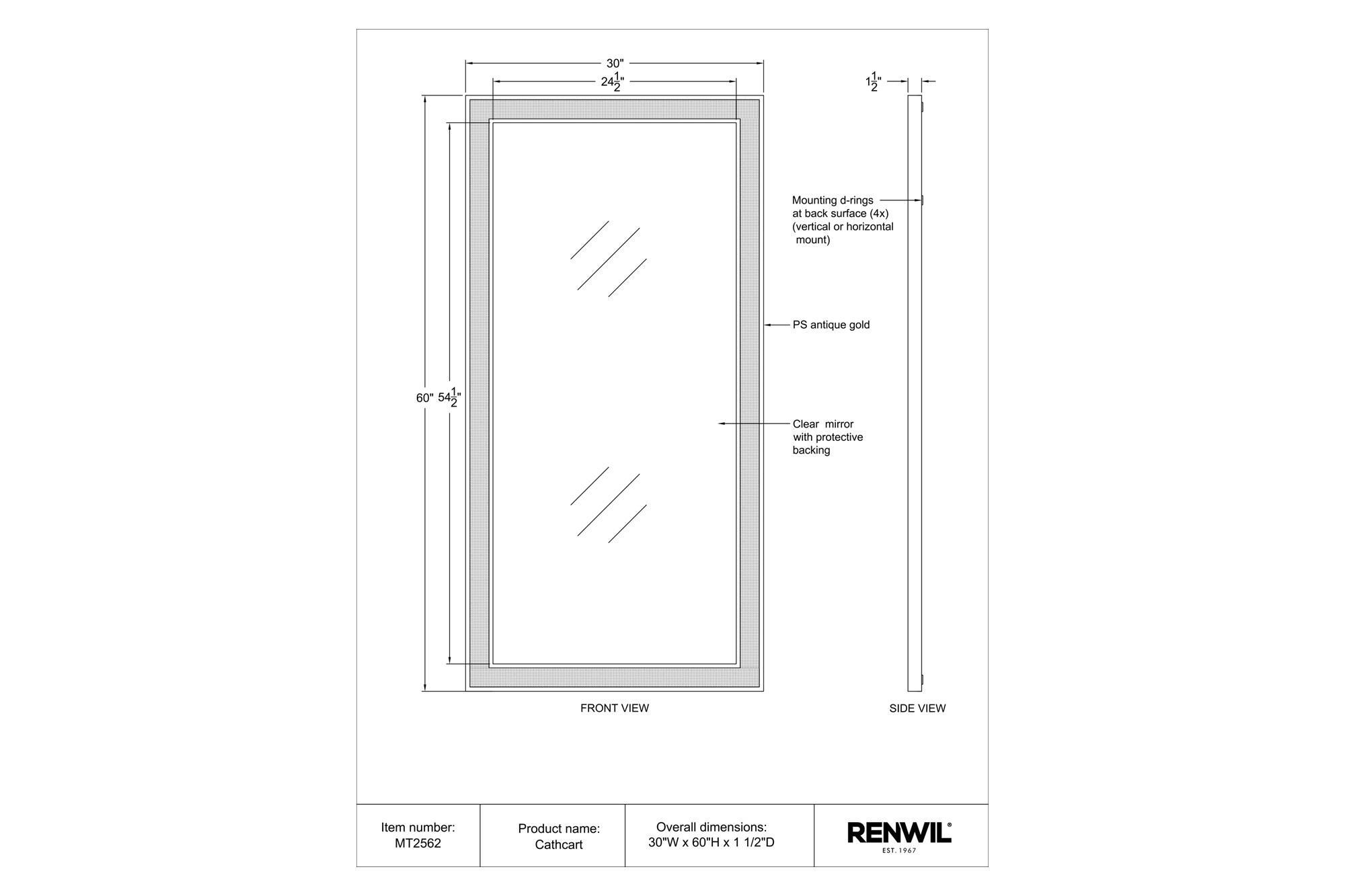 Renwil Cathcart Wall Mirror