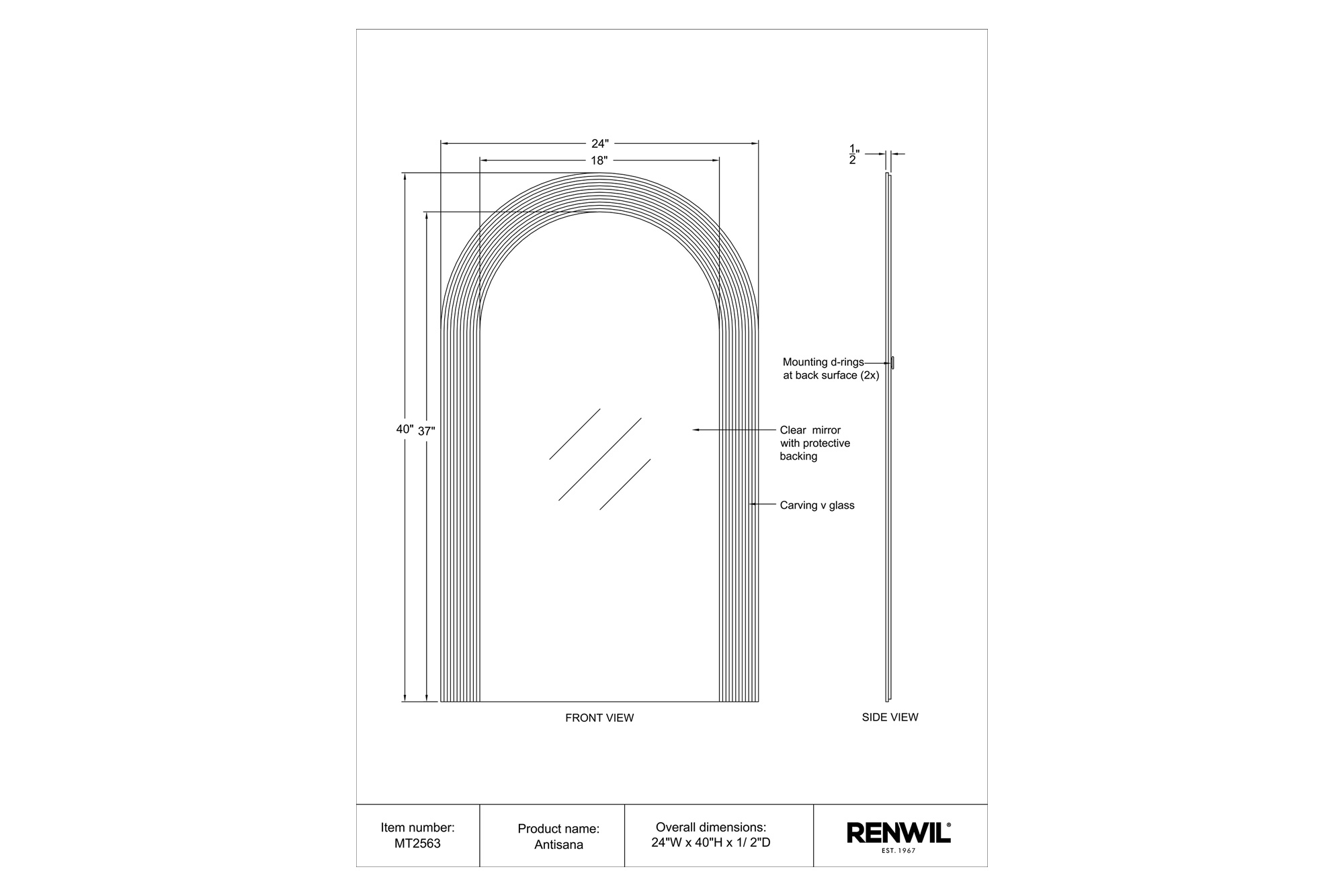 Renwil Antisana Wall Mirror