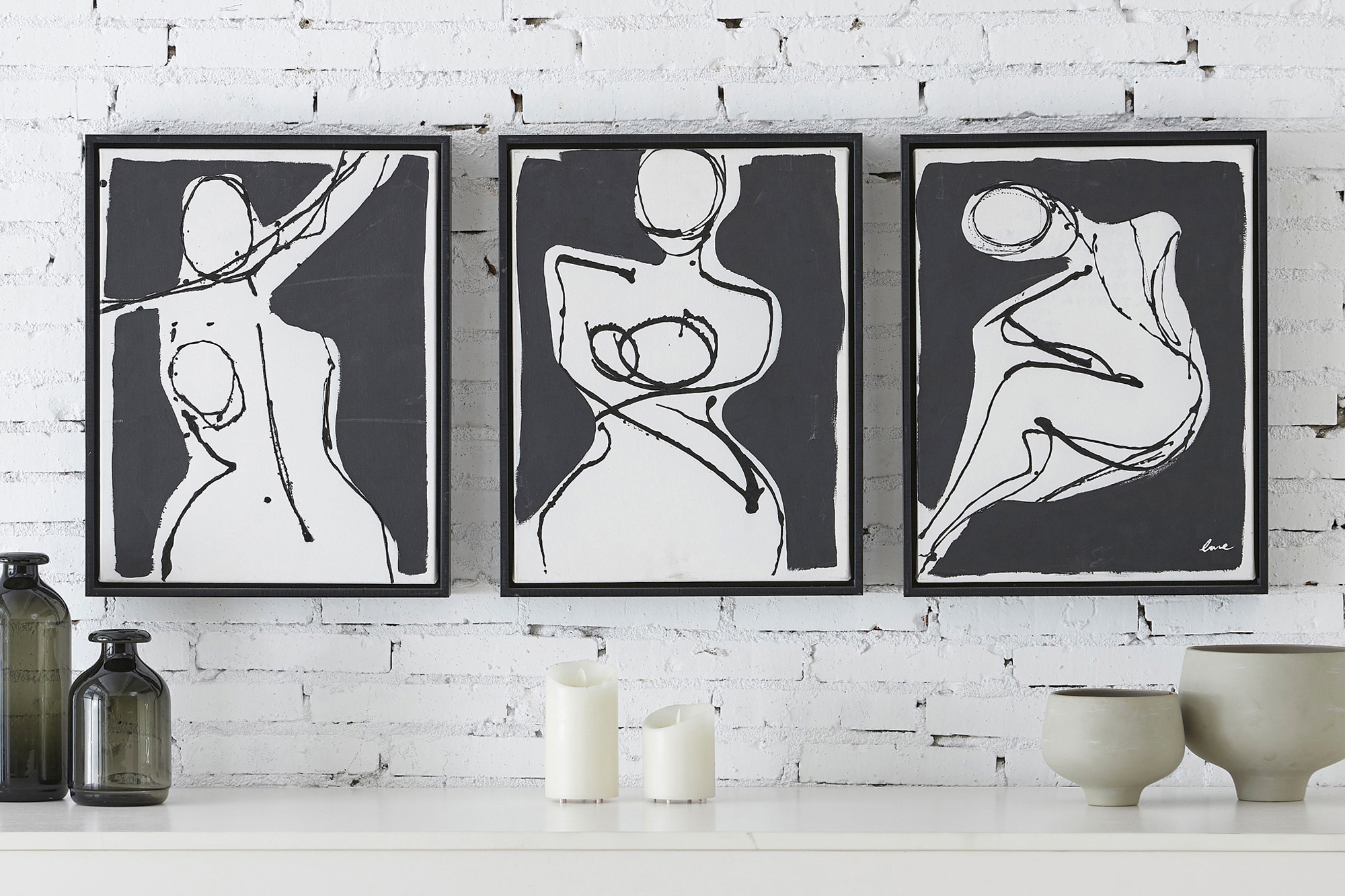 Renwil™ - Ladonna Wall Art Set Of 3