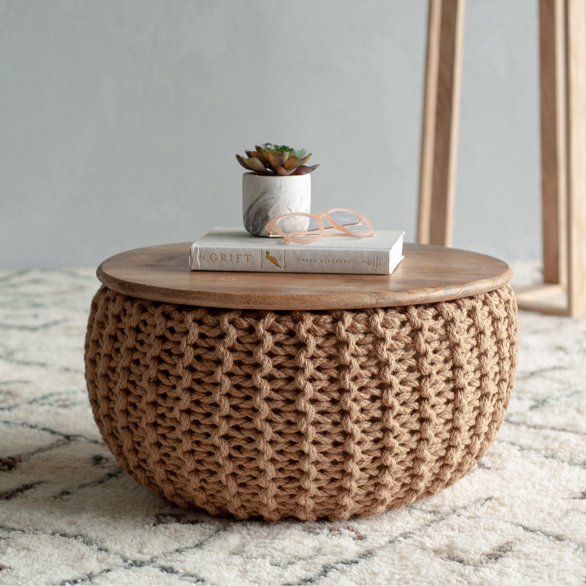 Renwil™ - Swiss Accent Pouf/Table