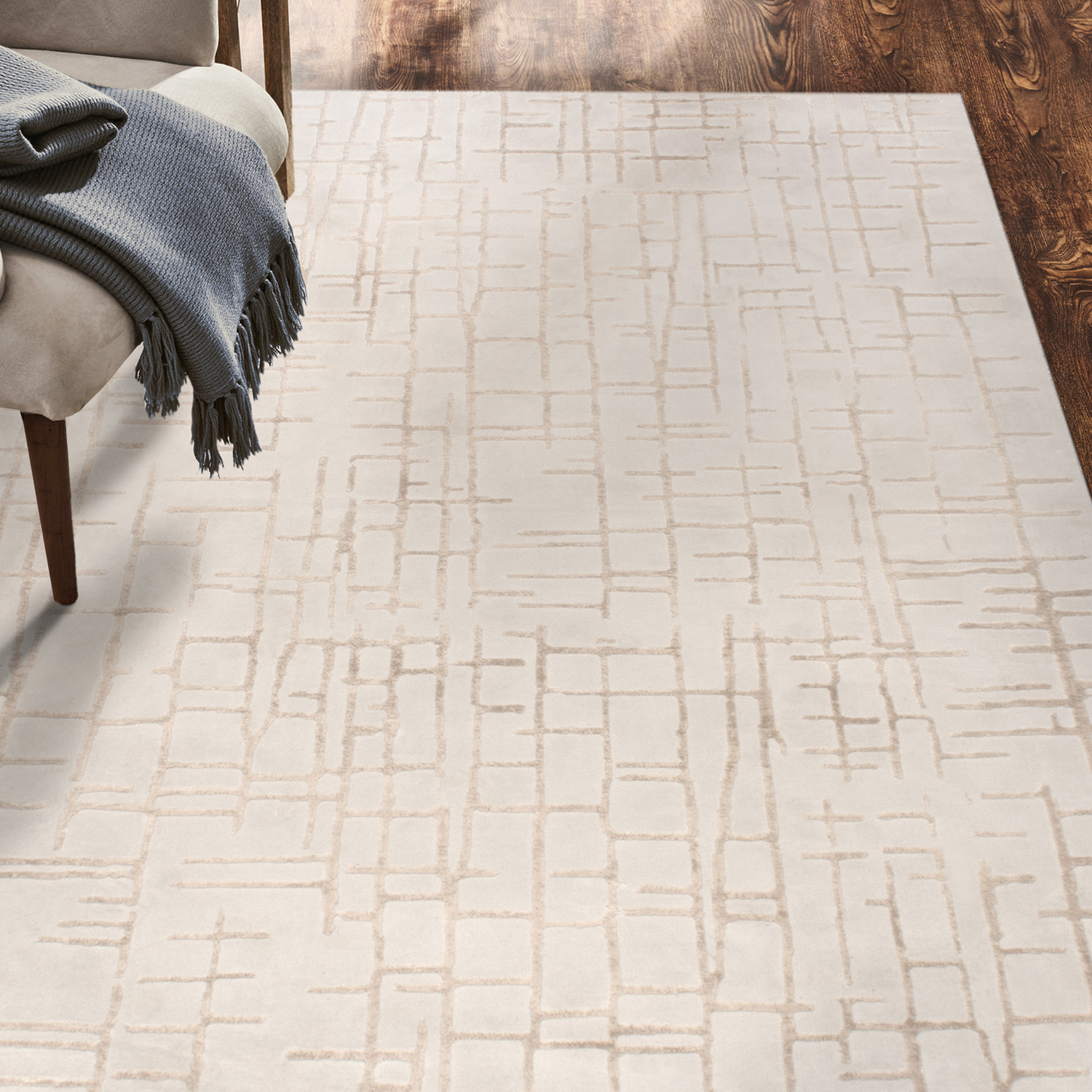 Renwil™ Ariella 10191 Rug - Gray/Beige, 9,1" X 13,1"