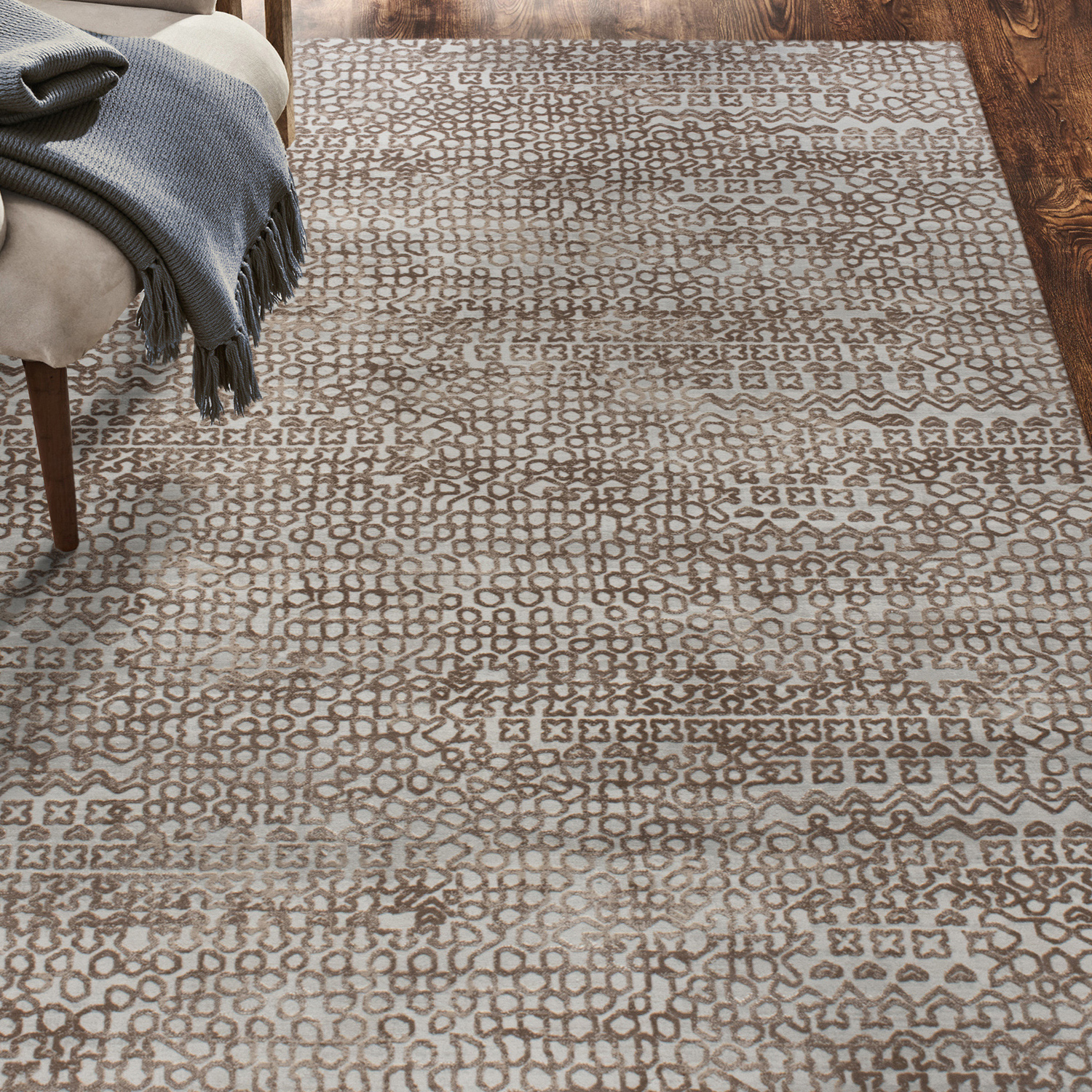 Renwil™ Ariella 18391 Rug - Brown/Gray, 3,3" X 4,3"