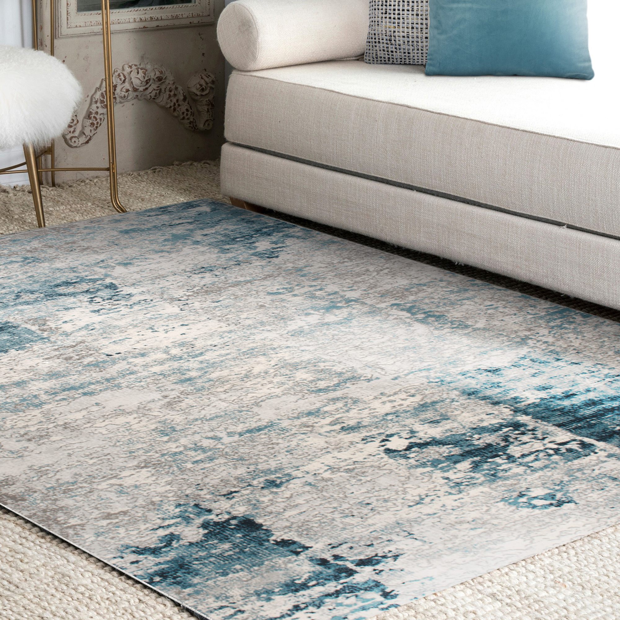 Renwil™ Ariella 18603 Rug - Blue/Gray, 9,1" X 13,1"