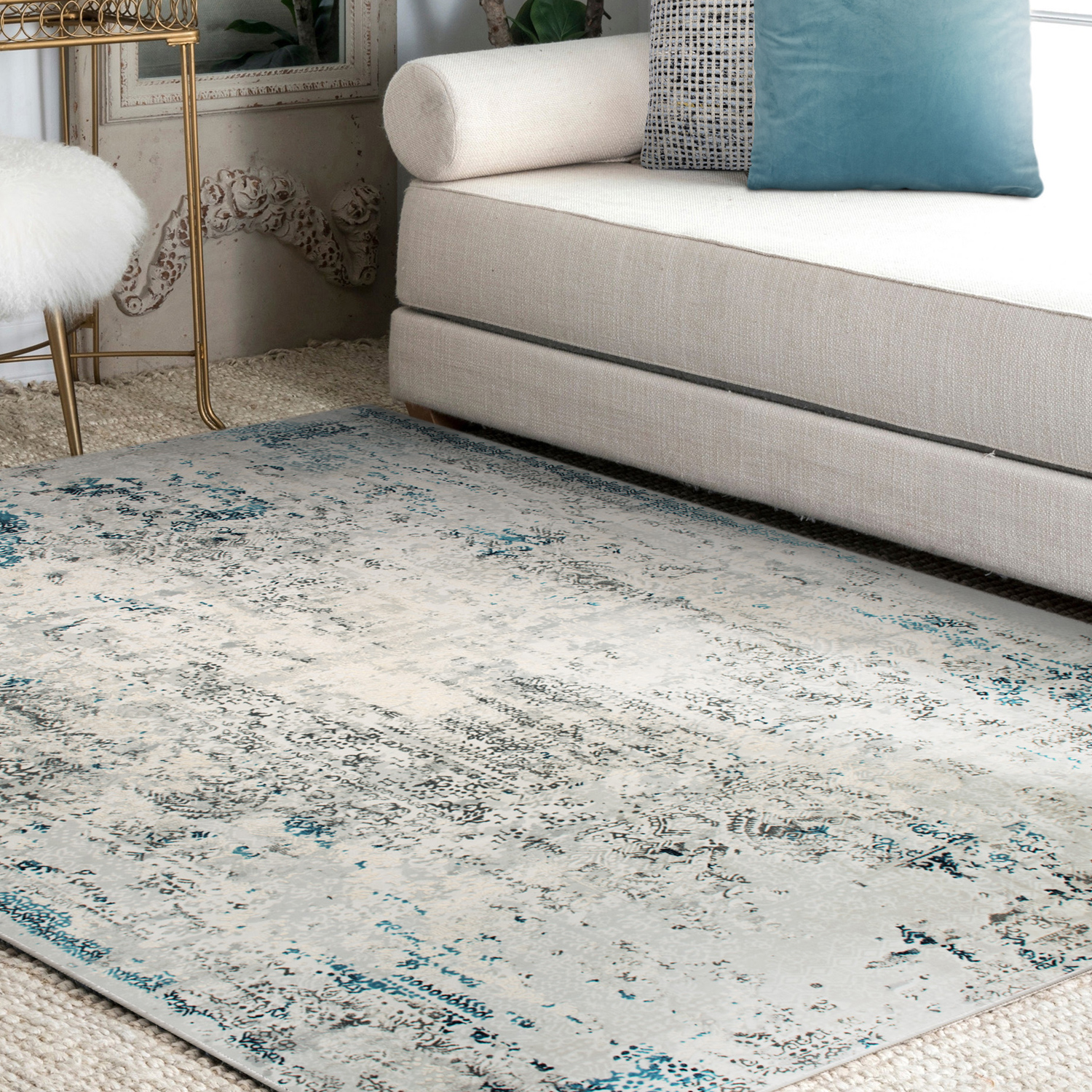 Renwil Ariella 18612 Rug - Blue/Gray, 9,1" X 13,1"