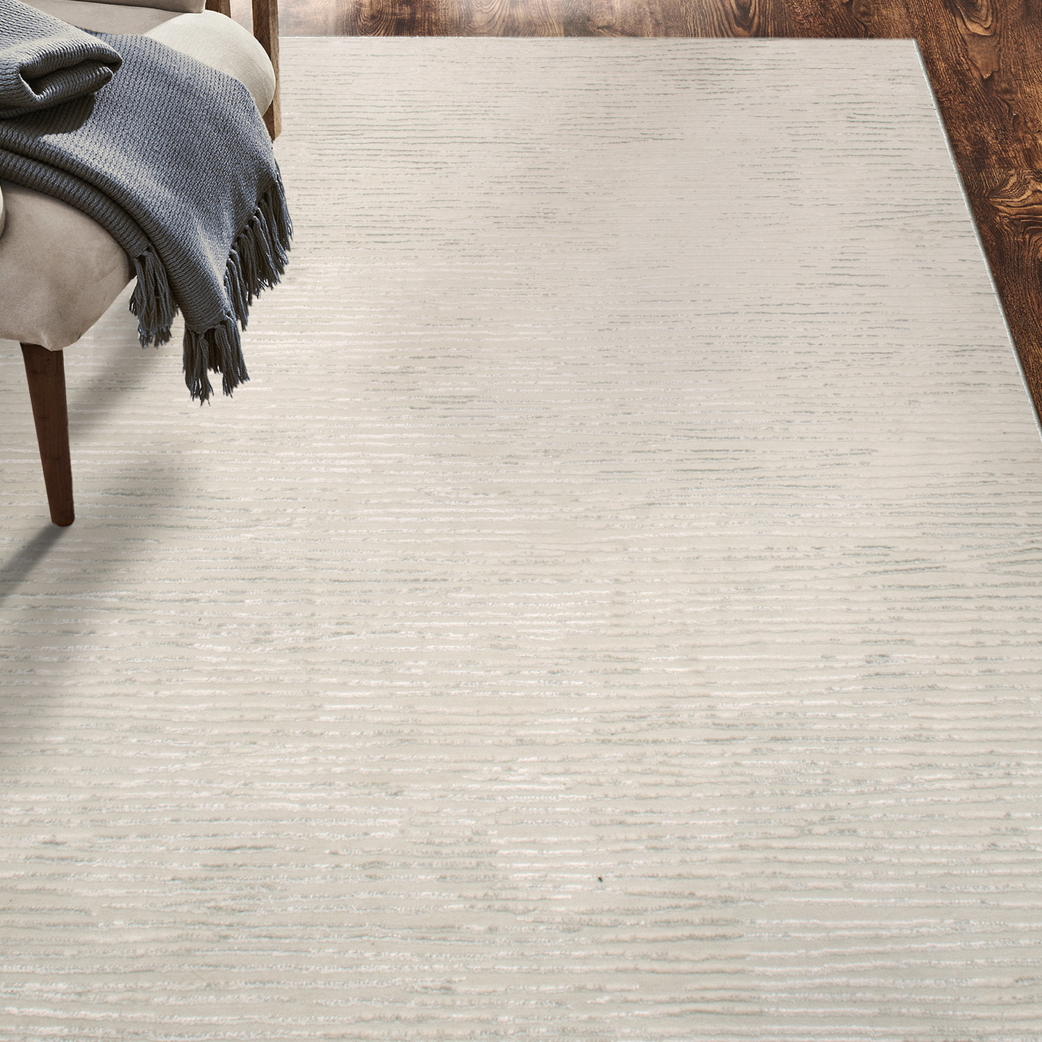 Renwil™ Camila 20082 Rug - Light Cream/Light Gray, 7,1" X 10,2"