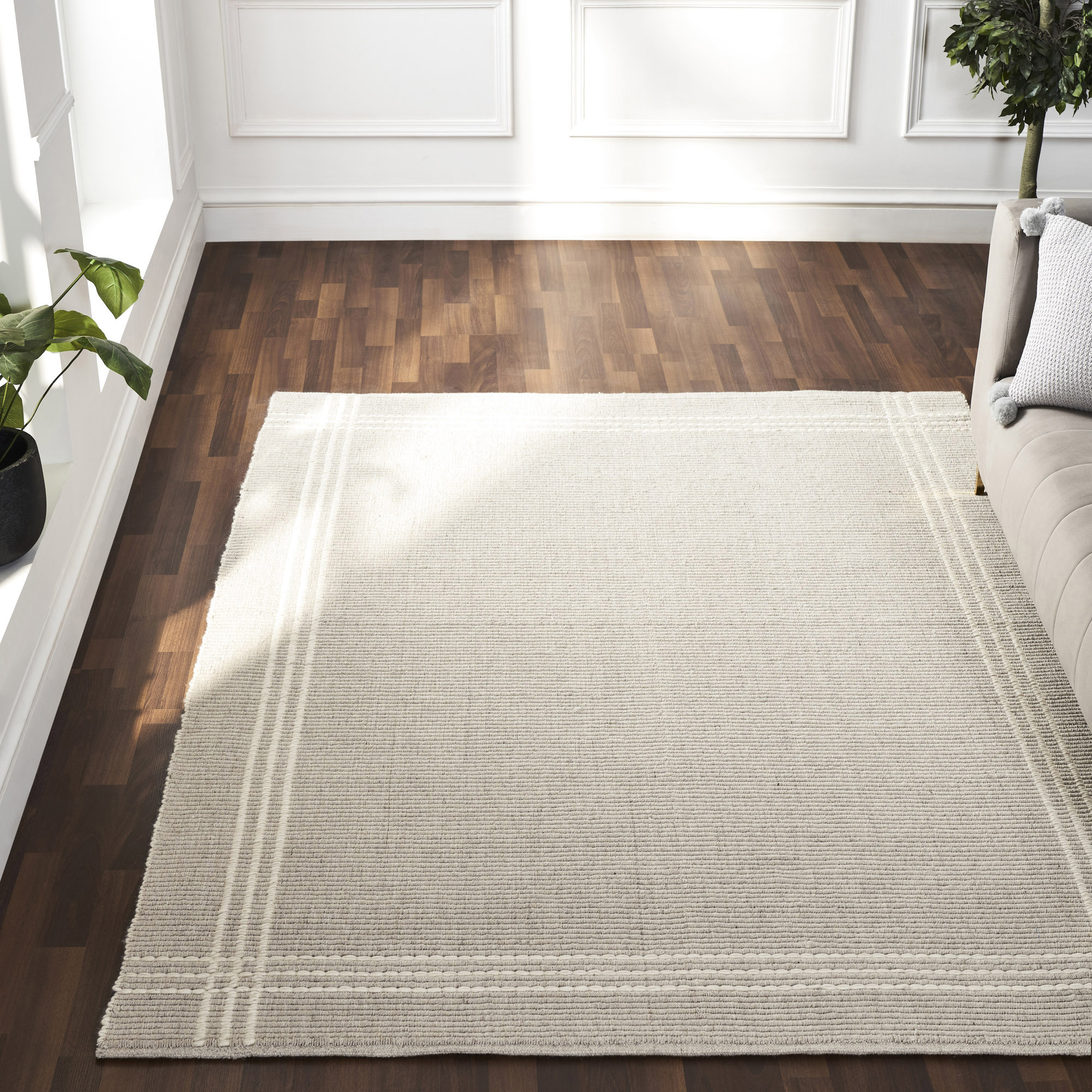 Renwil™ Lindley Rug - Oatmeal, 10" X 13"