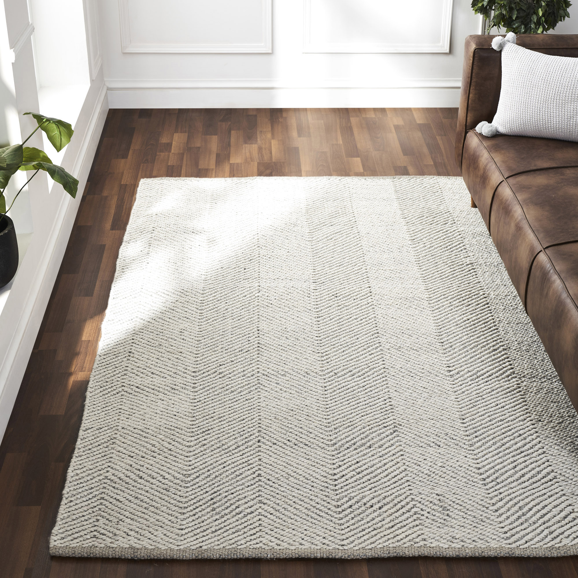 Renwil™ Malur Rug - Ivory/Silver, 9,11" x 13,3"