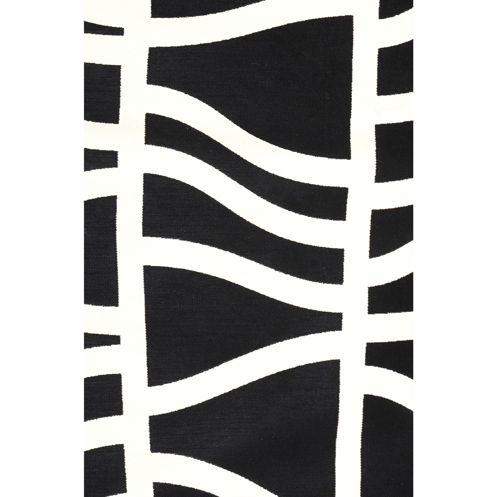 Renwil™ Hosta Rug - Black/White, 5,1" X 7"