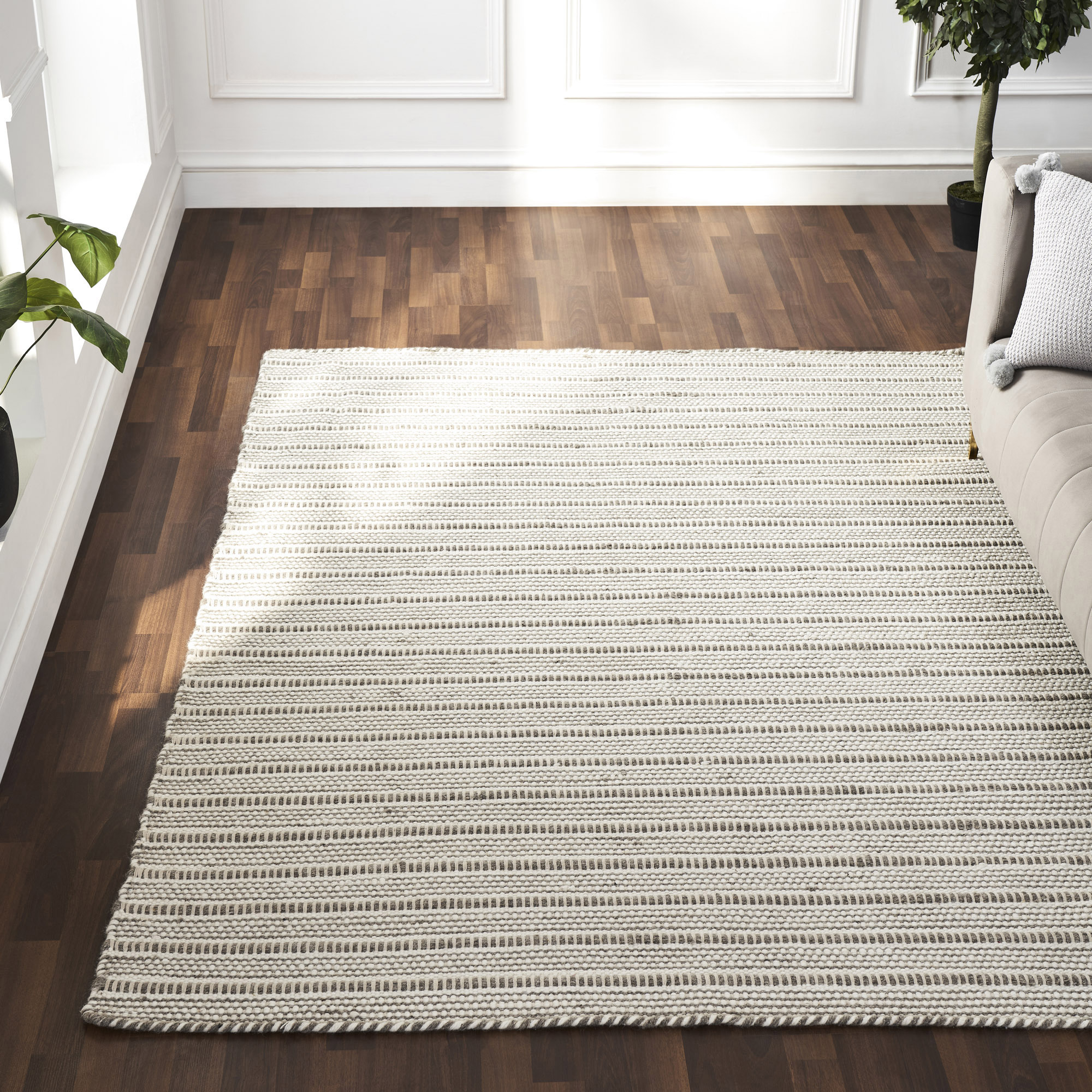 Renwil™ Orria Rug - Ivory/Gray, 16" X 16"