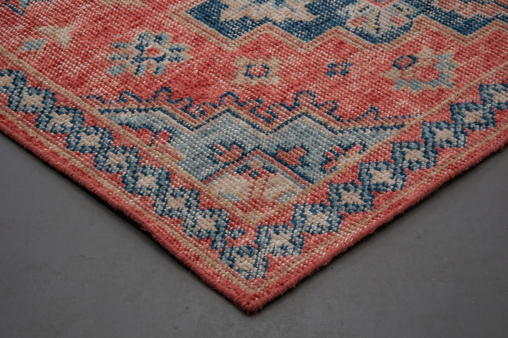 Renwil™ Turkmen Rug - Red, 5" x 8"