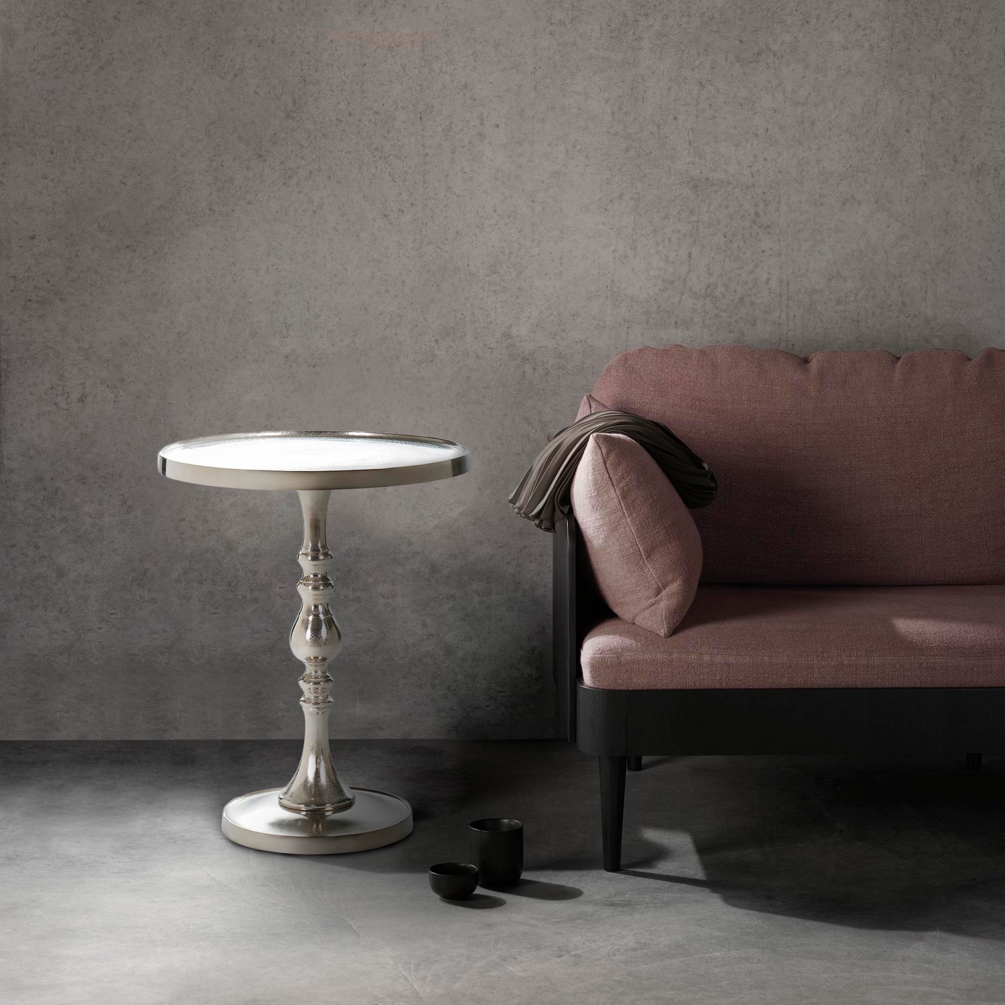 Renwil™ Romina Accent Table - Raw Nickel